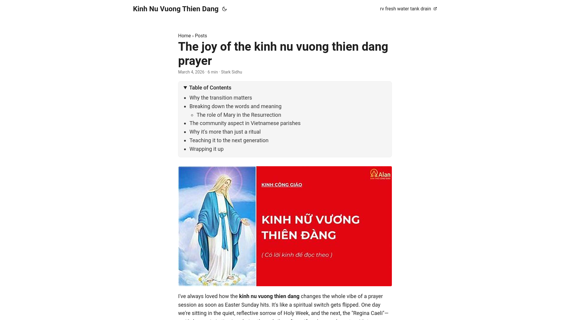 website screenshot of https://kinh-nu-vuong-thien-dang.pages.dev/