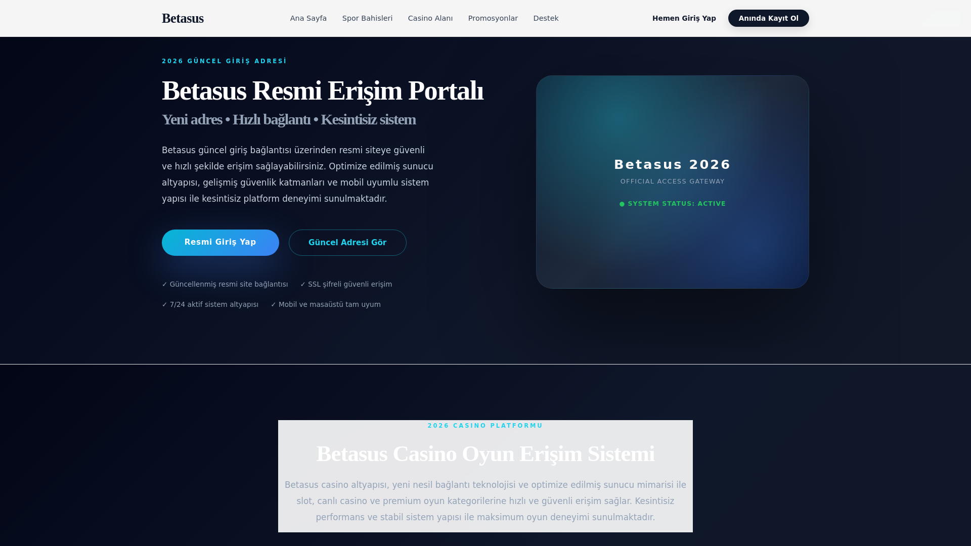 website screenshot of http://m.betasuss-resmiadresi.com/#hero