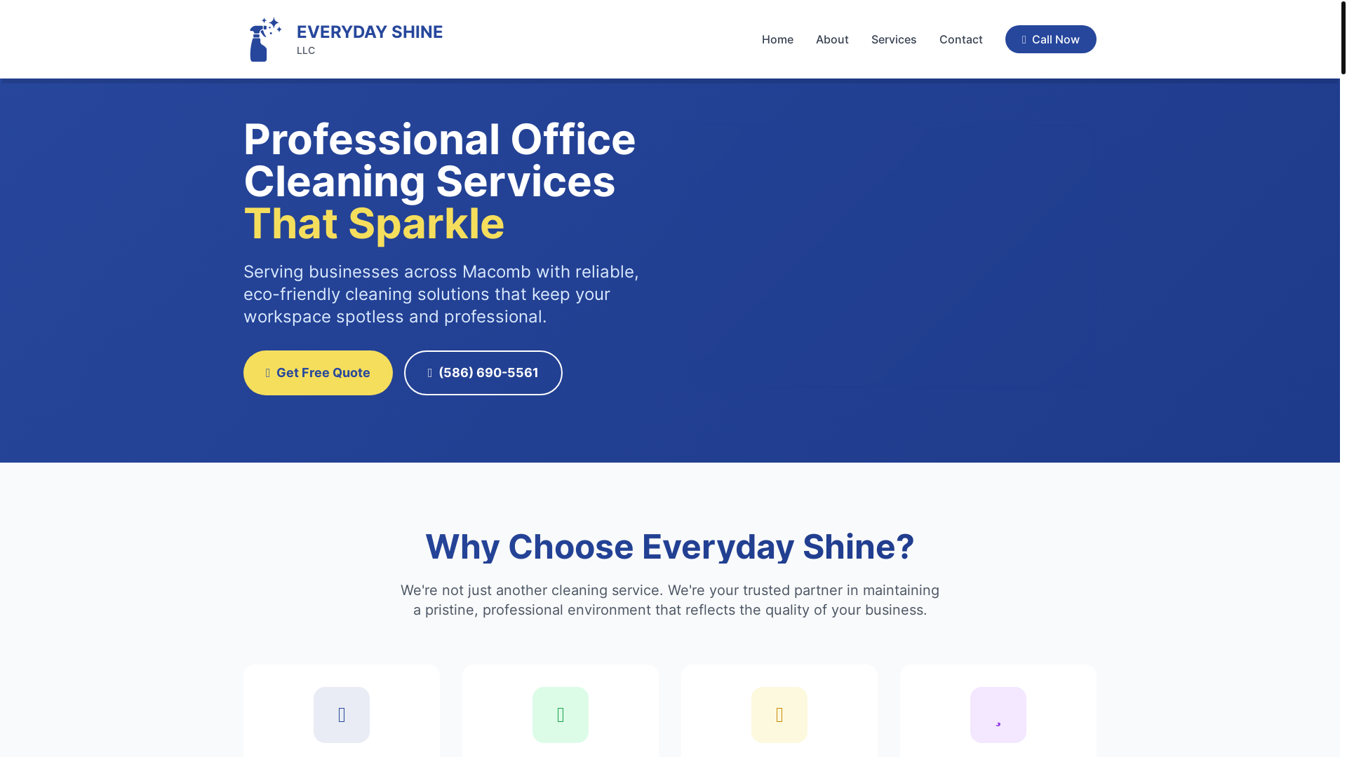website screenshot of https://everydayshinellc.com/