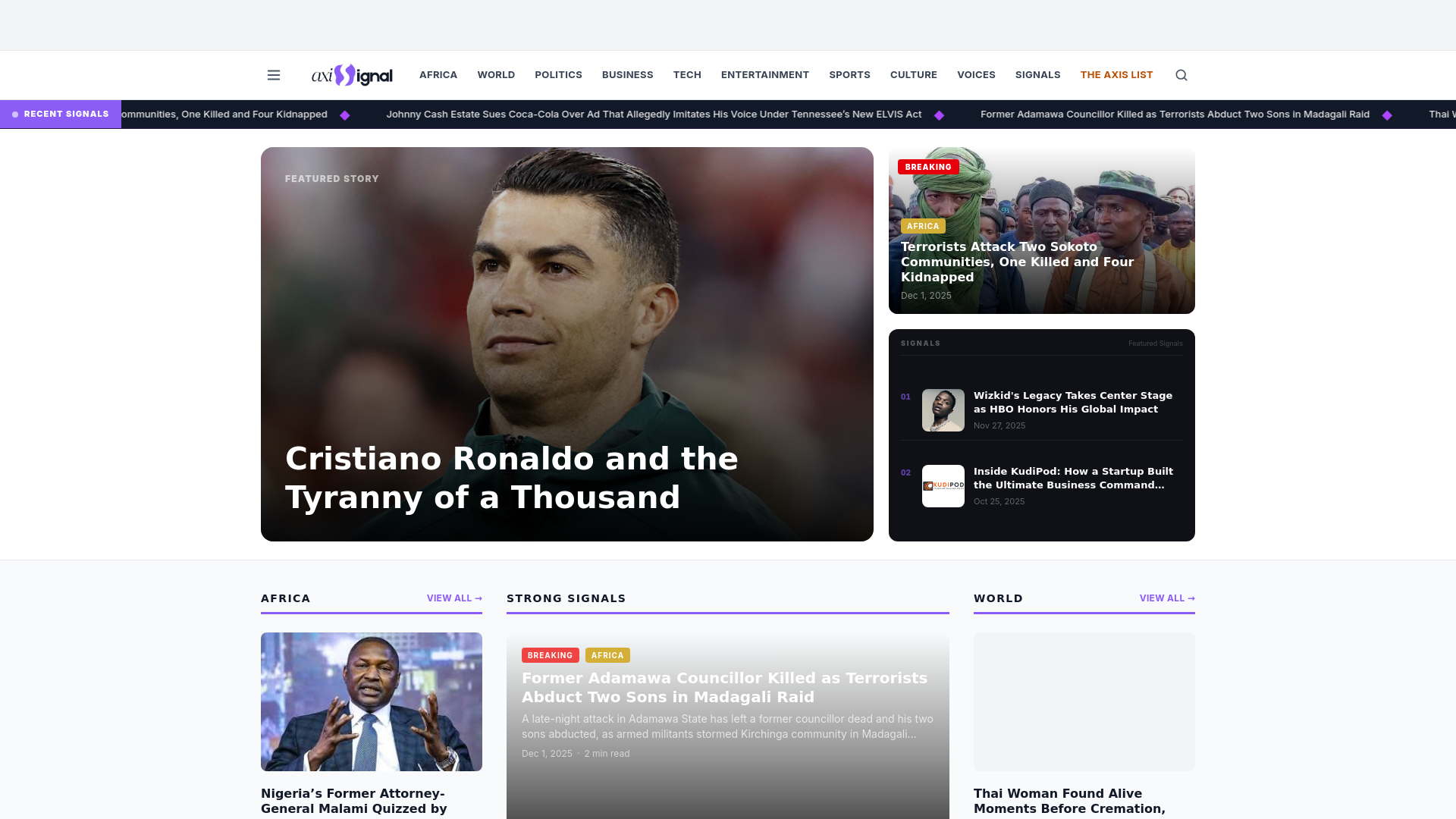 website screenshot of https://axisignal-site.pages.dev/