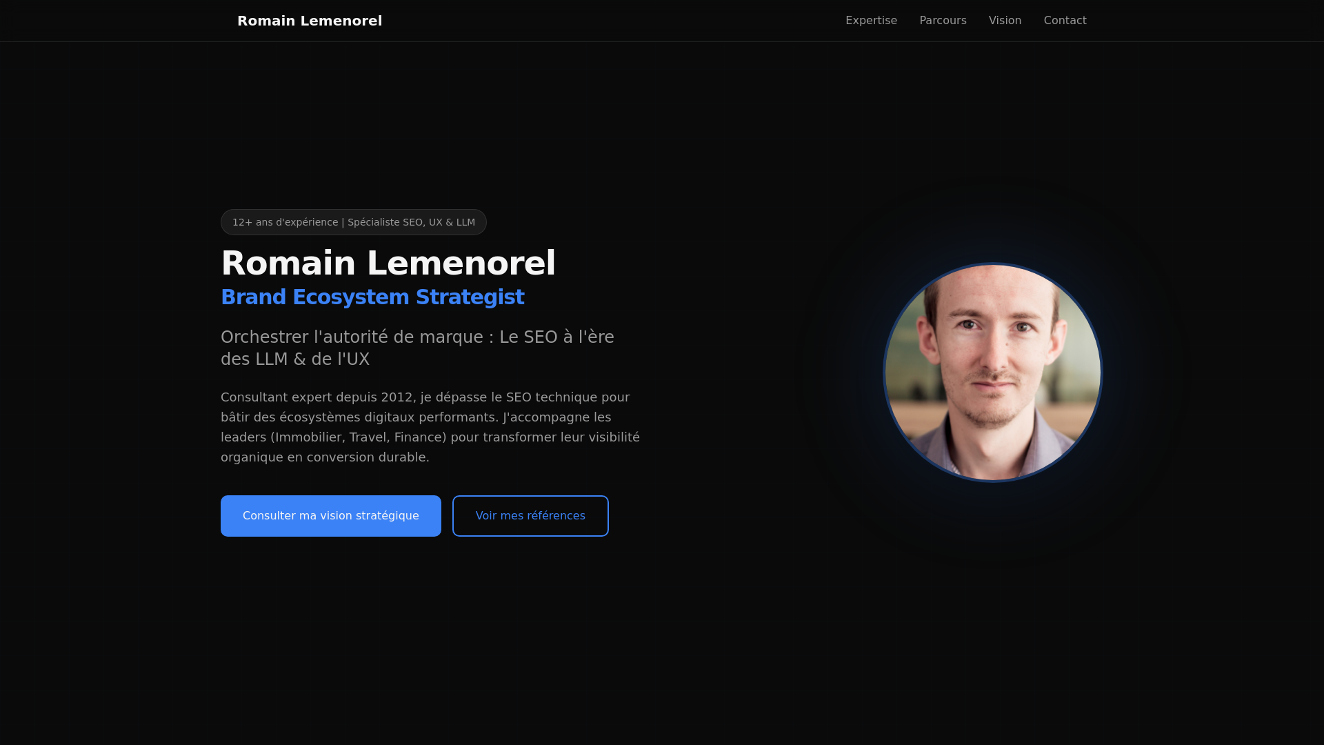 website screenshot of https://mon-site-cv-2.pages.dev/