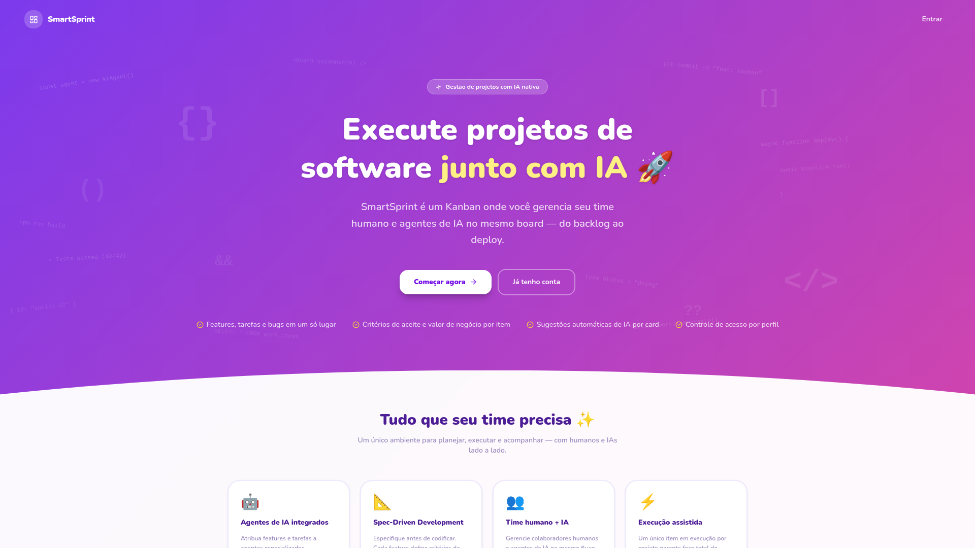 website screenshot of https://smartsprint.app/