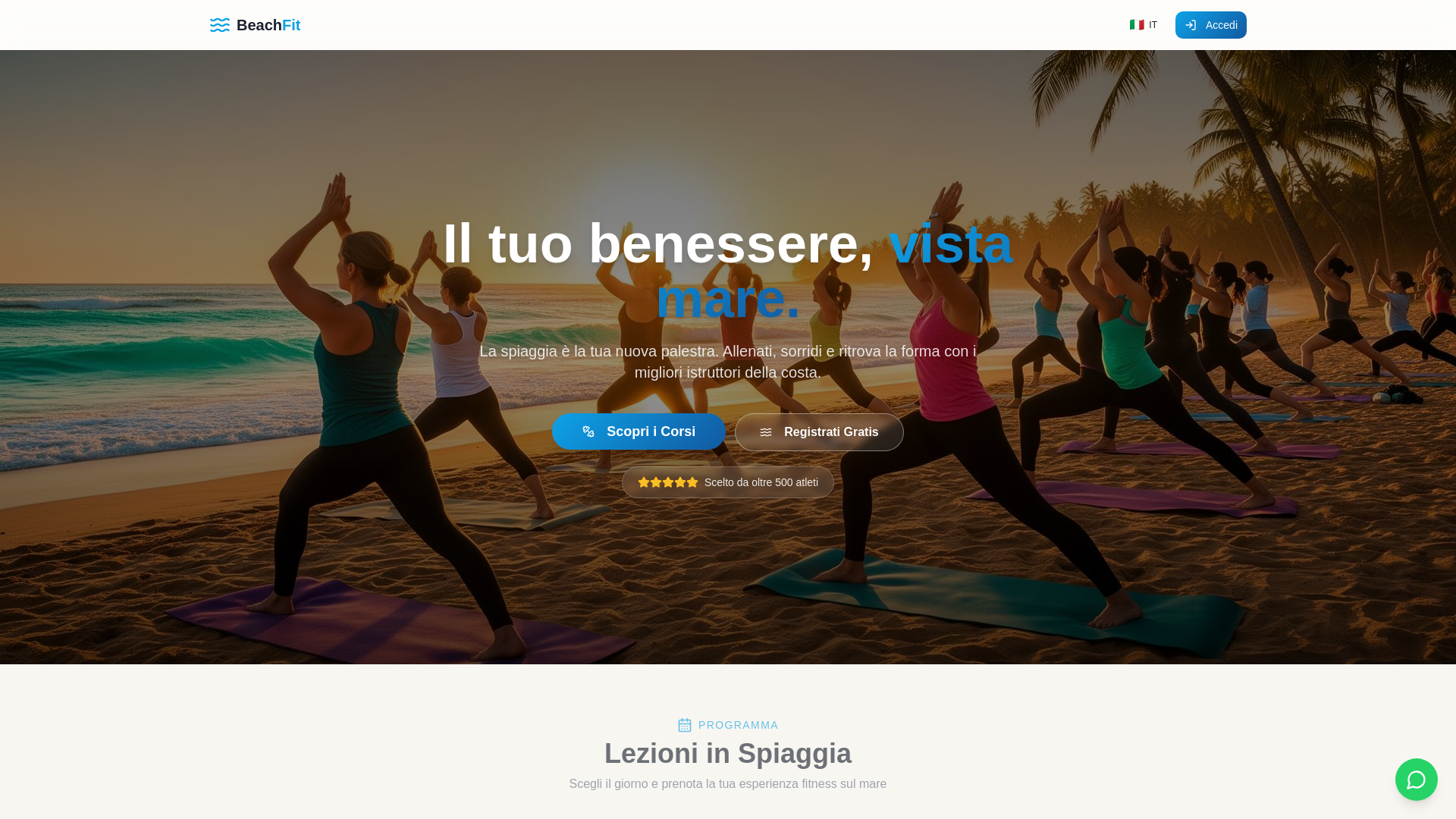 website screenshot of https://beachfit.app/