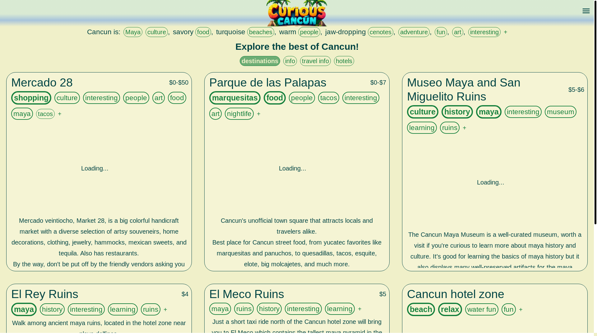 website screenshot of https://curiouscancun.pages.dev/