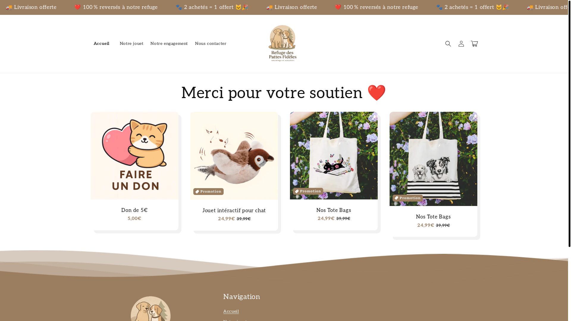 website screenshot of https://refugedescalinspoilus.com/