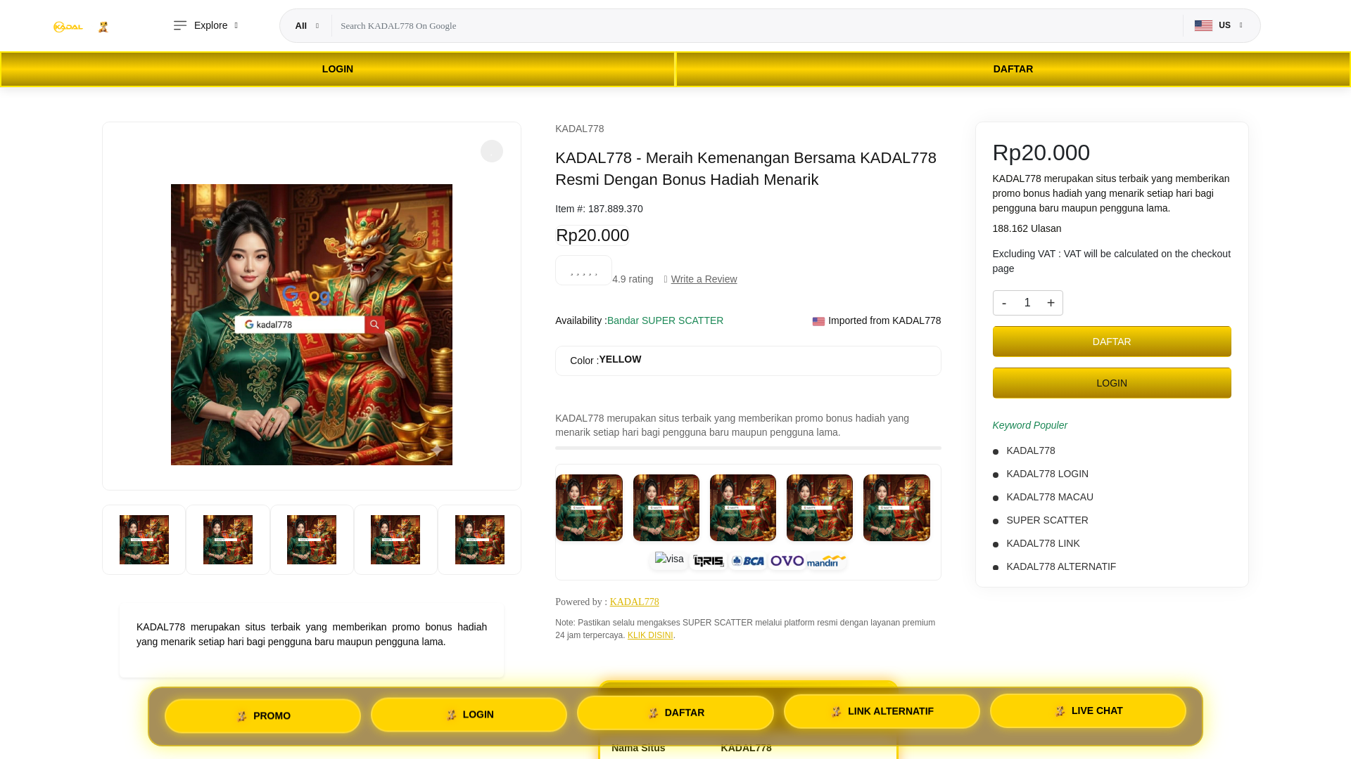 website screenshot of https://kadal778daftar.pages.dev/