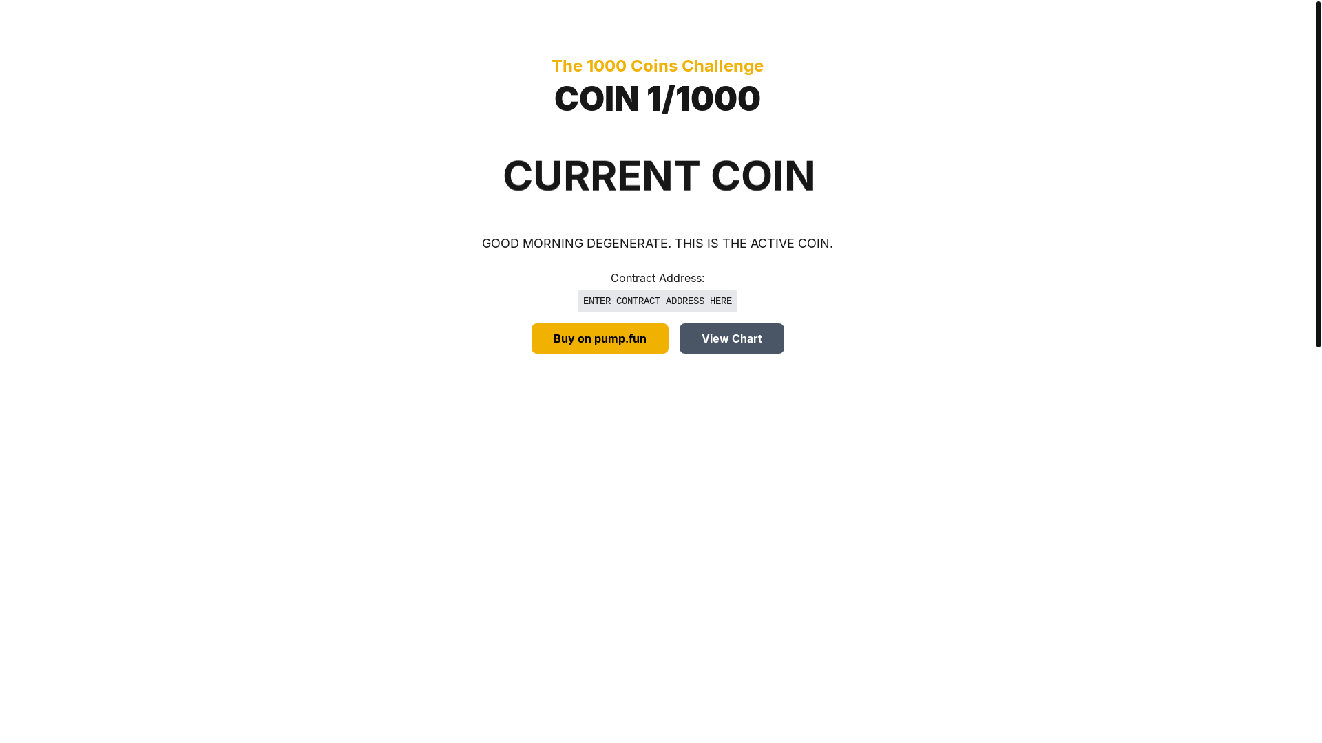 website screenshot of https://1000coinschallenge.fun/