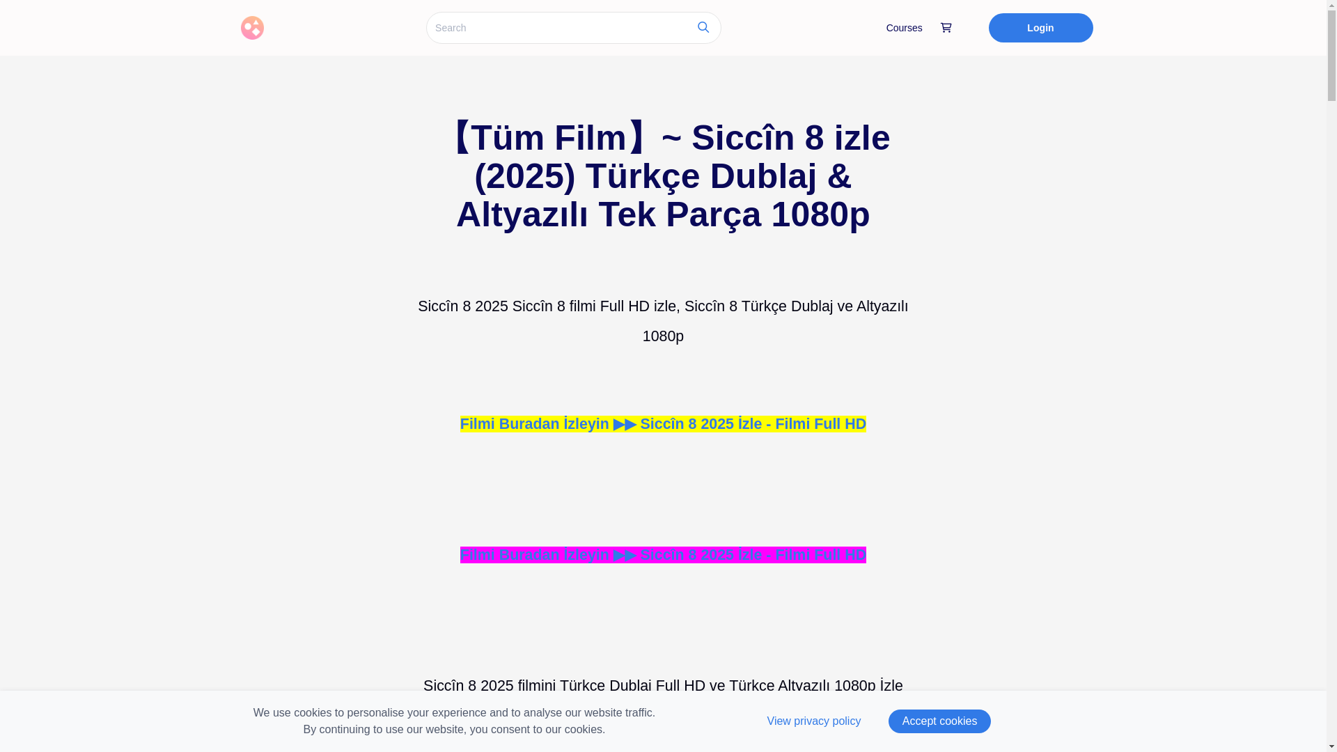 website screenshot of https://siccn8.graphy.com/courses/siccin8izletekparca1080p