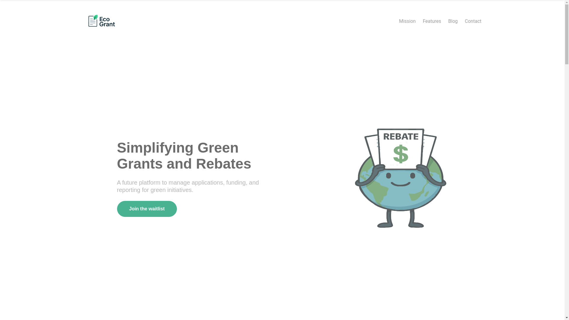 website screenshot of https://ecogrant-site.pages.dev/