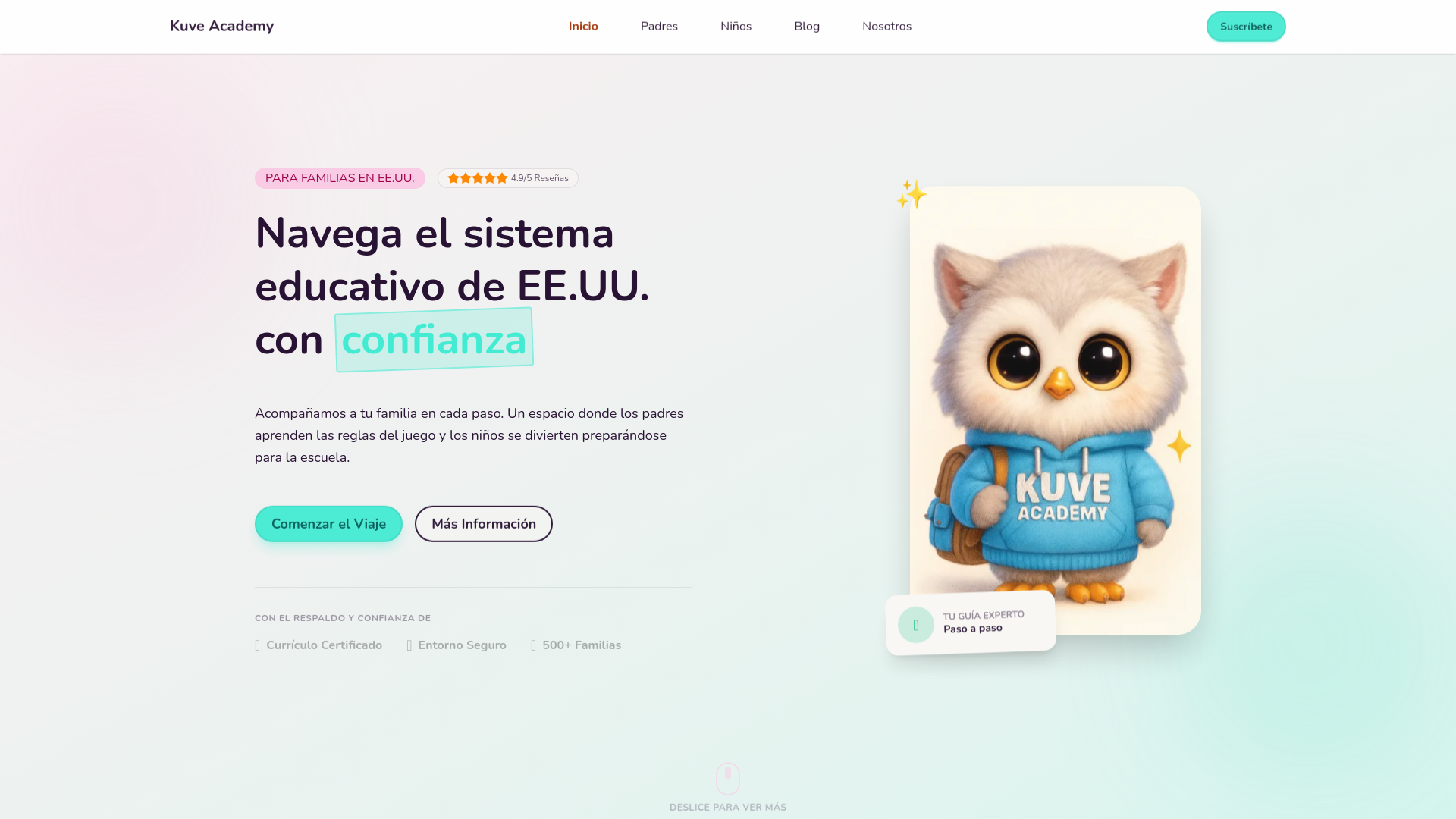 website screenshot of https://kuveacademy.pages.dev/