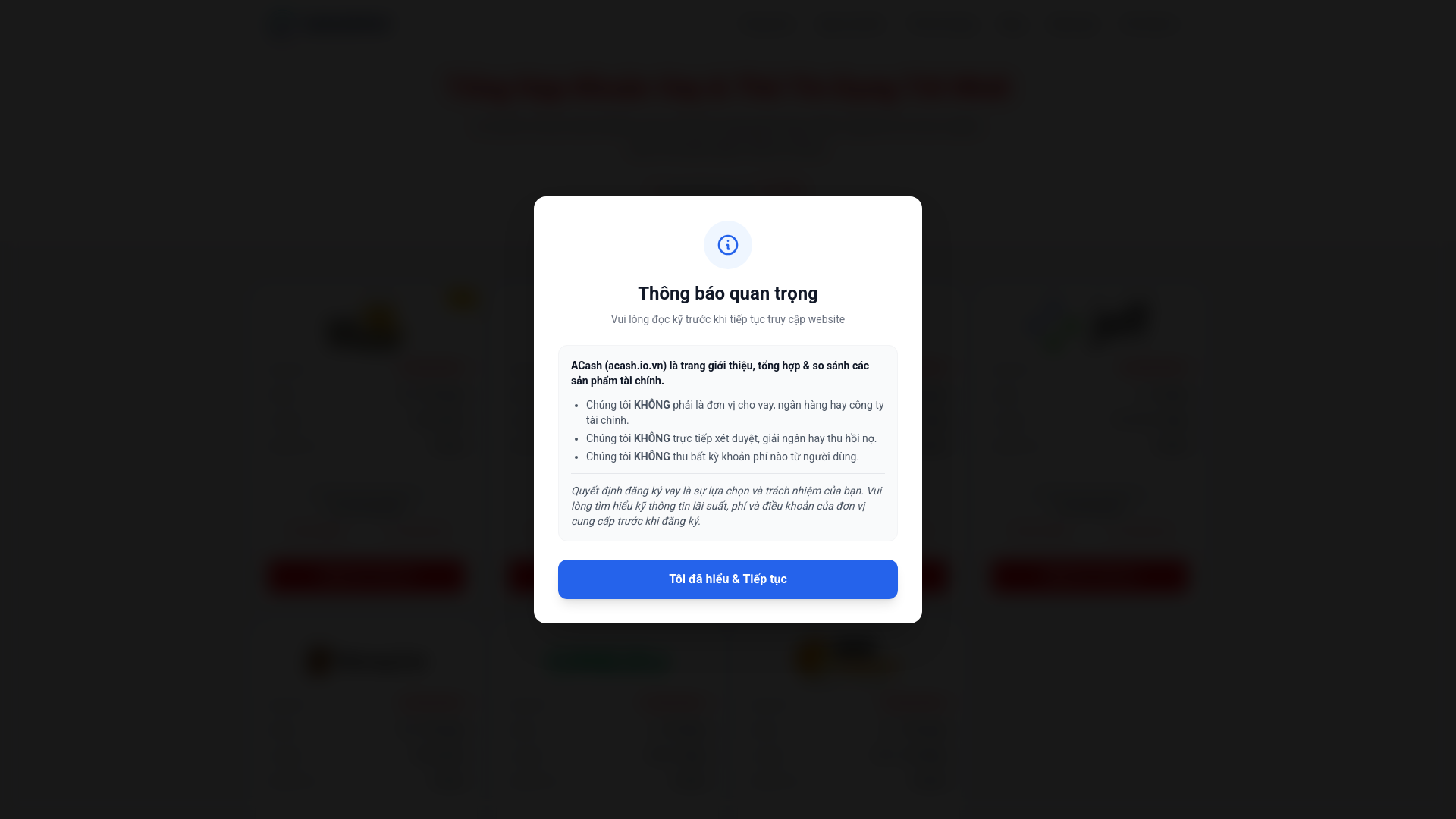 website screenshot of https://acash-io-vn.pages.dev/