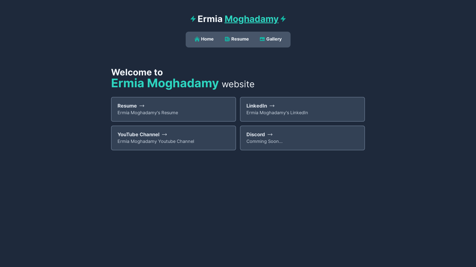 website screenshot of https://ermia-moghadamy.ir/