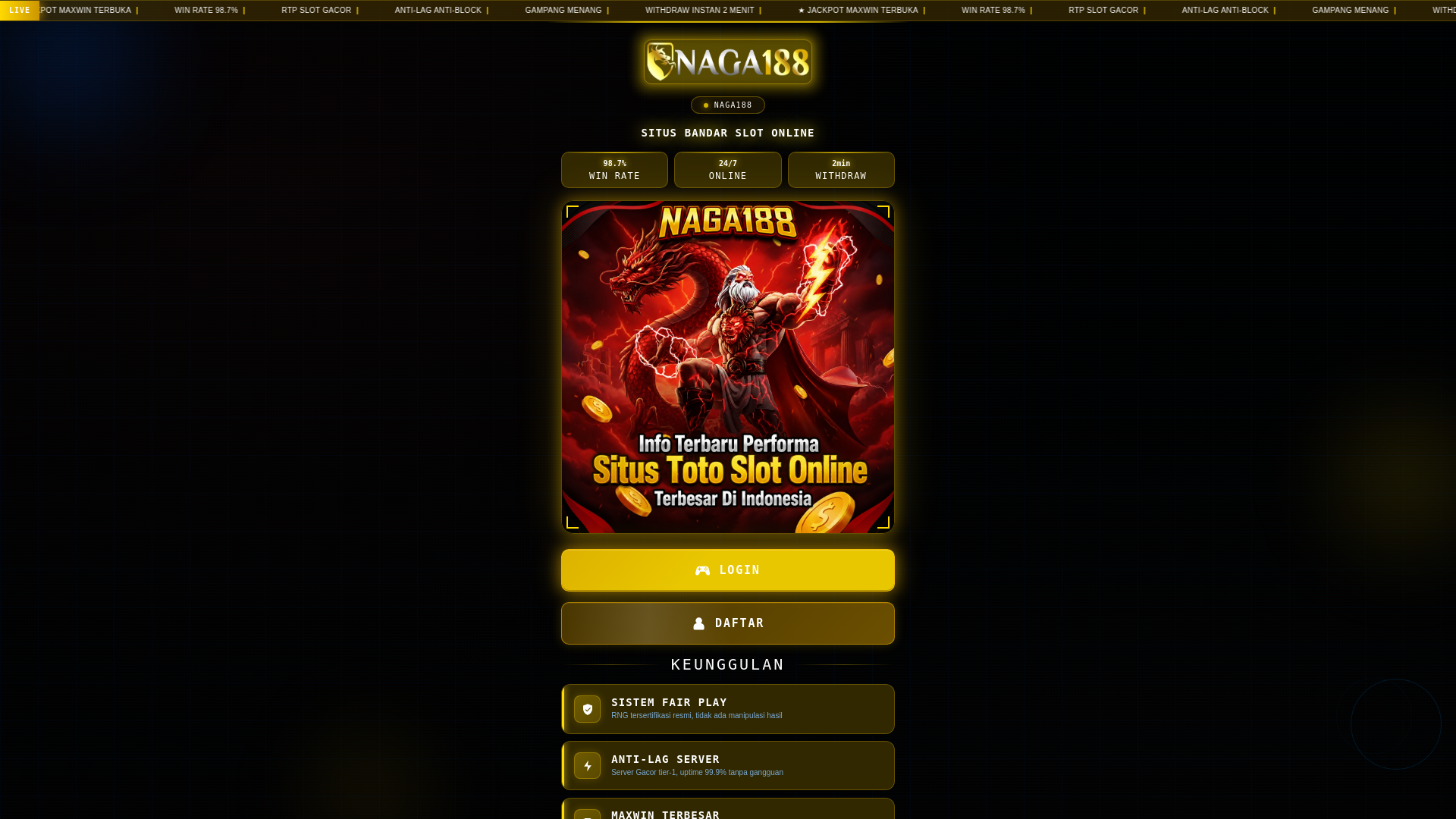website screenshot of https://login-naga188-slot-gacor.pages.dev/