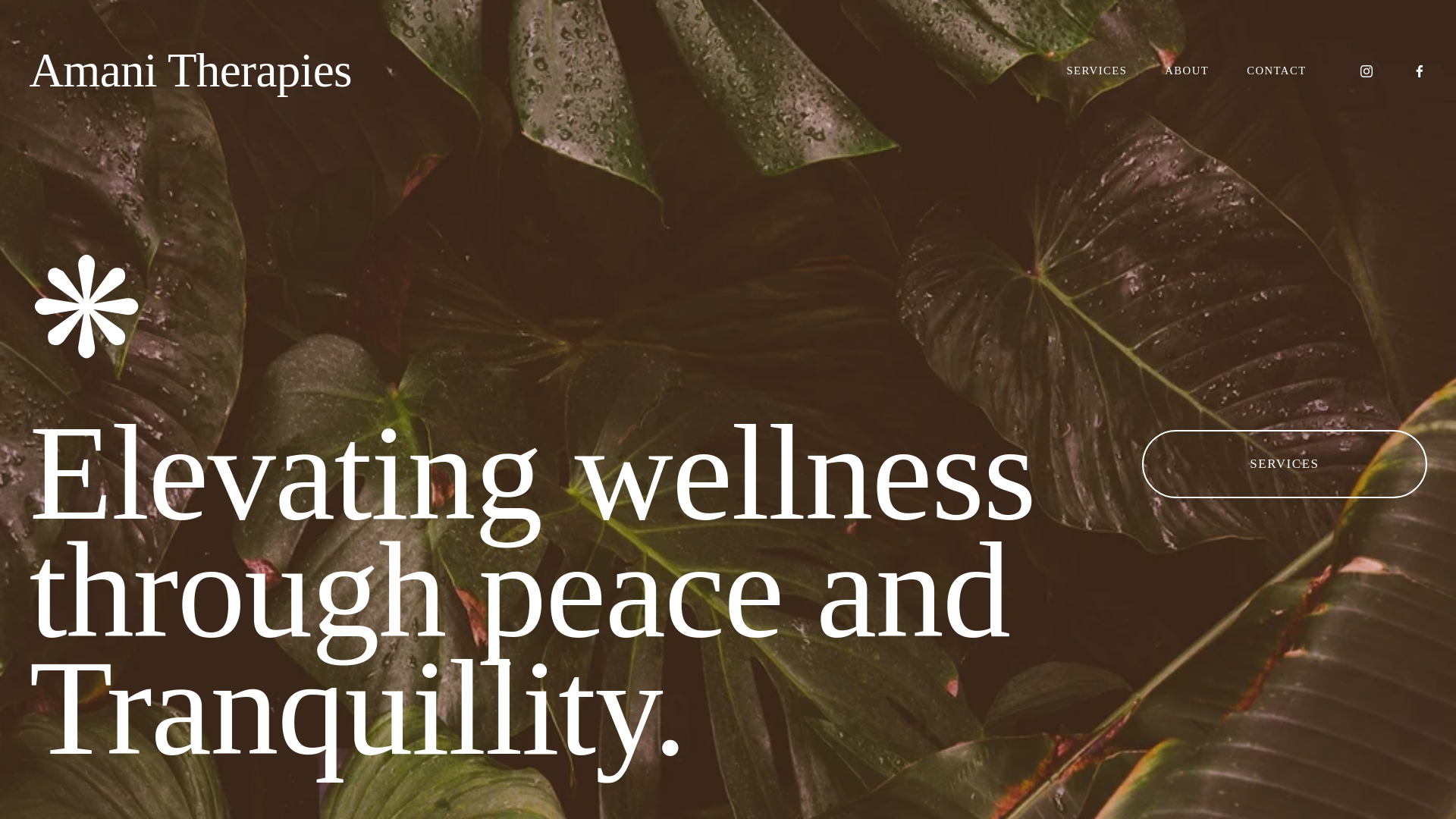 website screenshot of https://amanitherapies.uk/