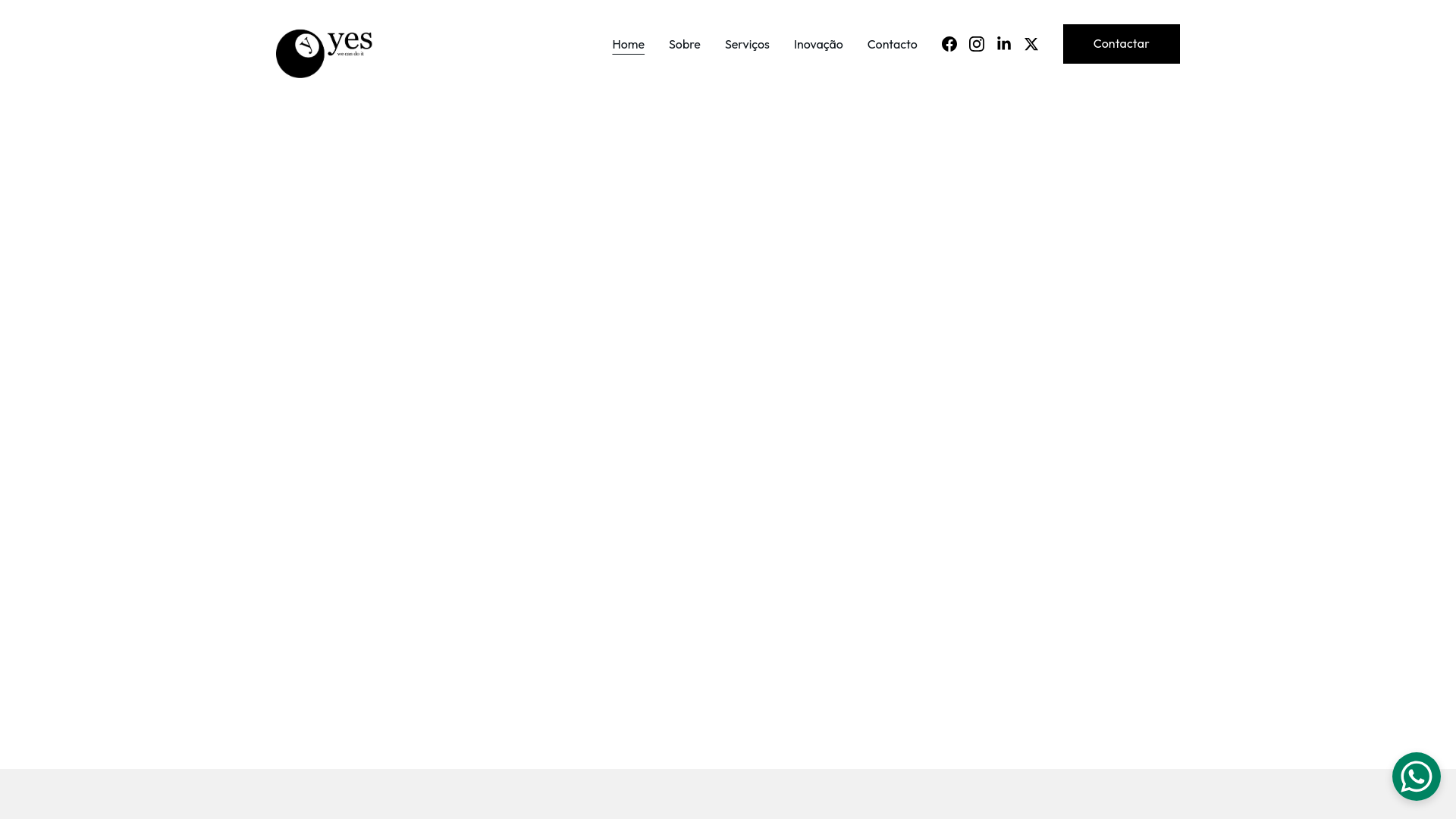 website screenshot of https://yeshub.co.mz