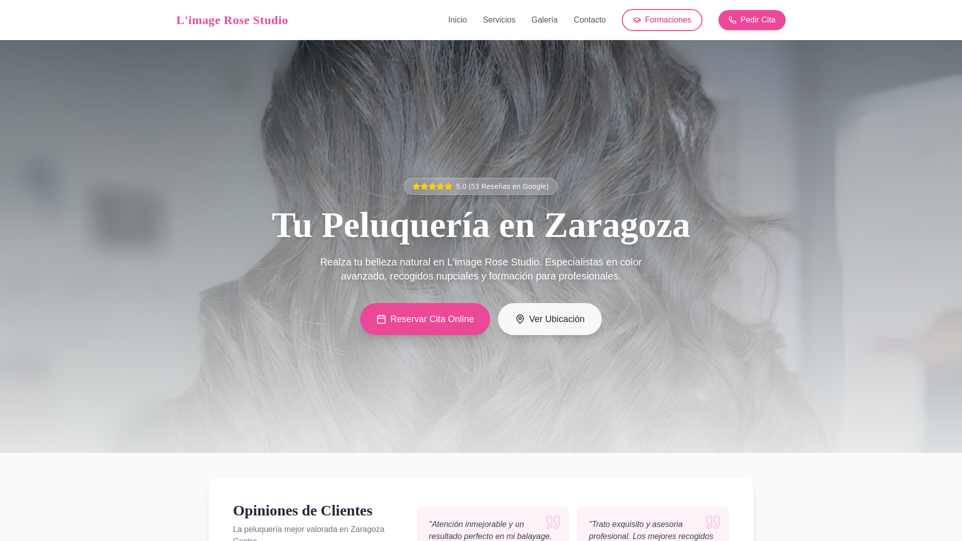 website screenshot of https://limagerosestudio.com