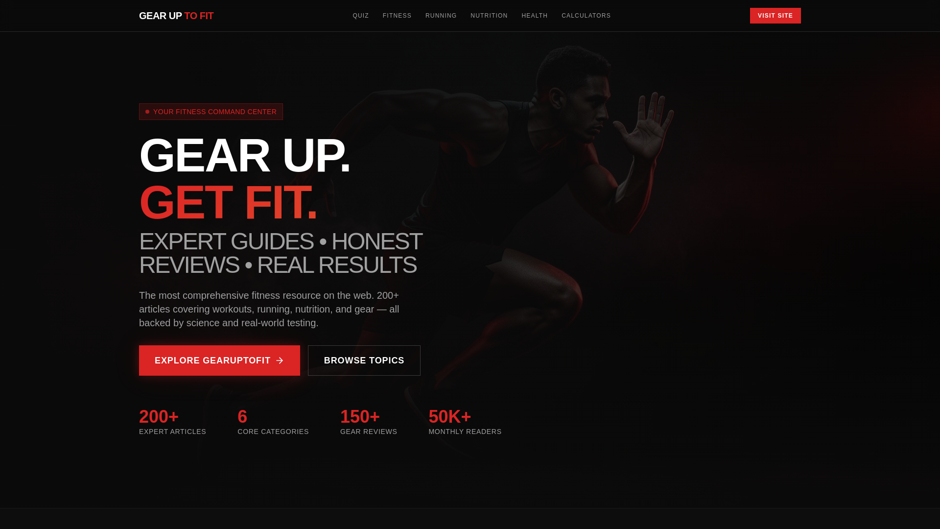 website screenshot of https://gearuptofit.pages.dev/