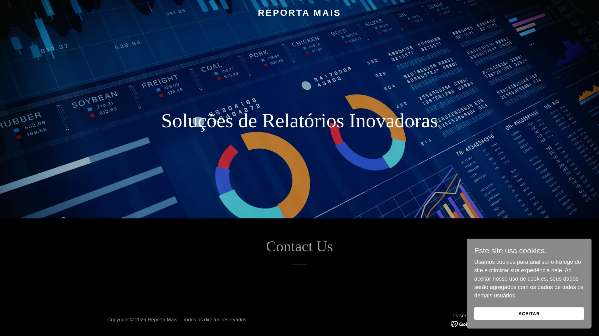 website screenshot of https://reportamais.ai/