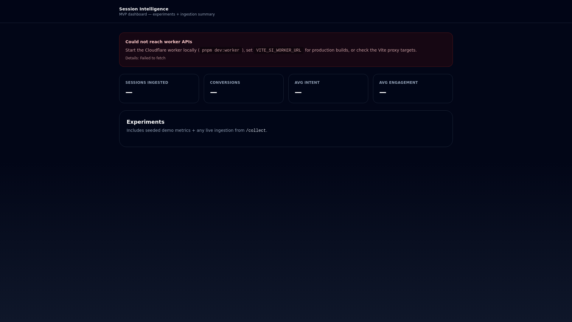 website screenshot of https://si-session-dashboard.pages.dev/