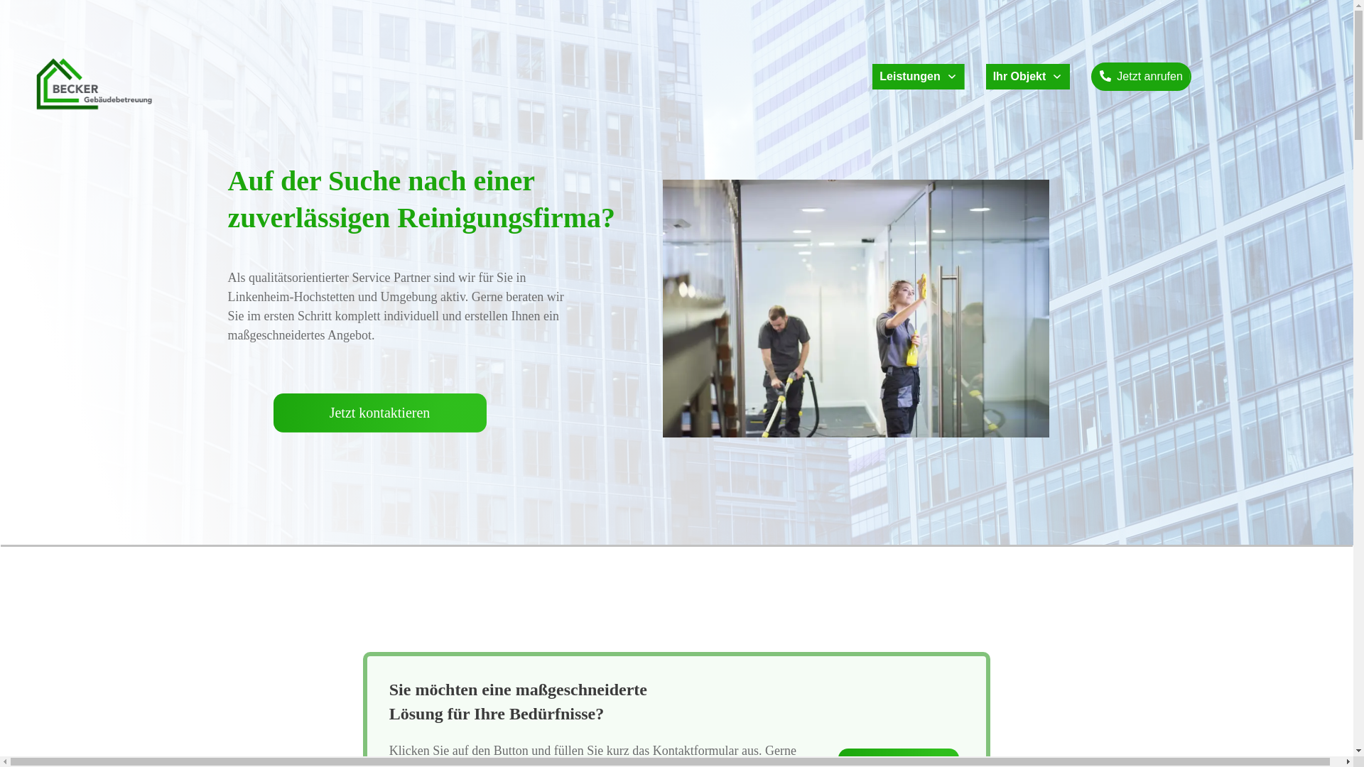 website screenshot of https://becker-gbb.de/