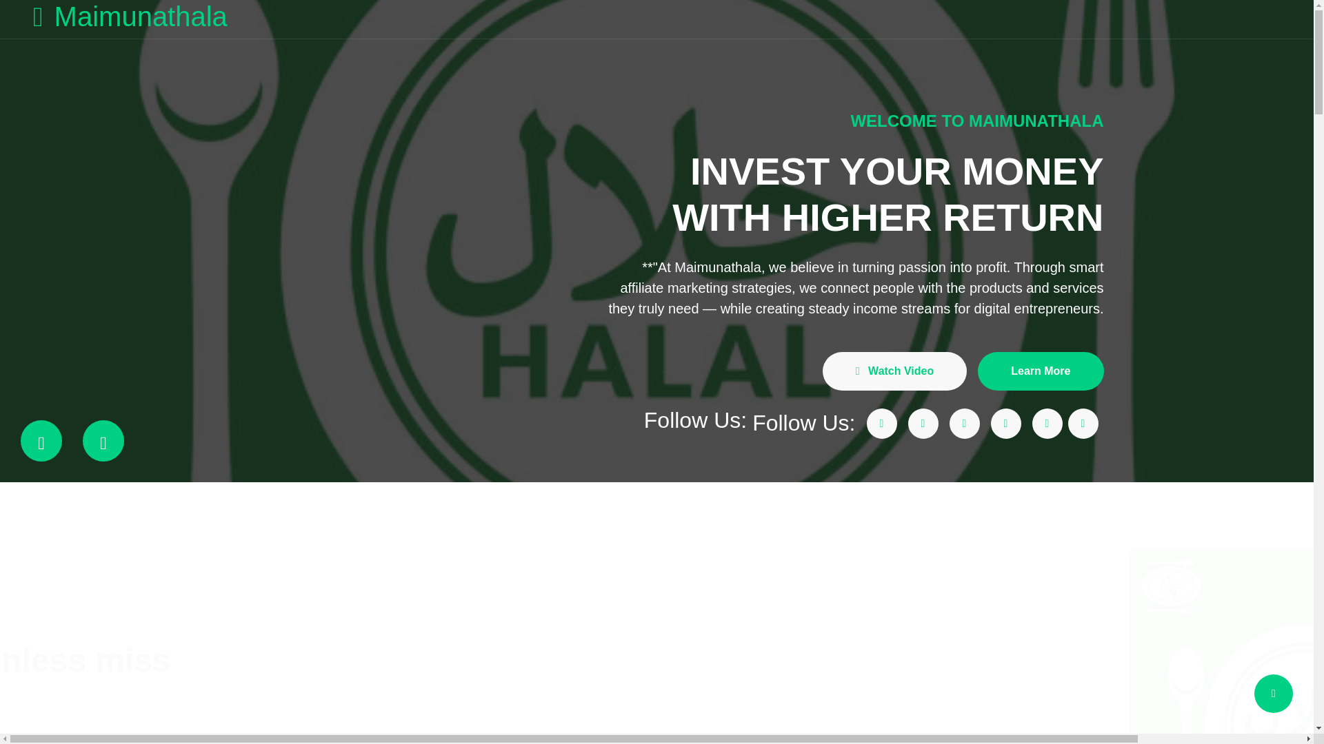 website screenshot of https://maimunathala.site/