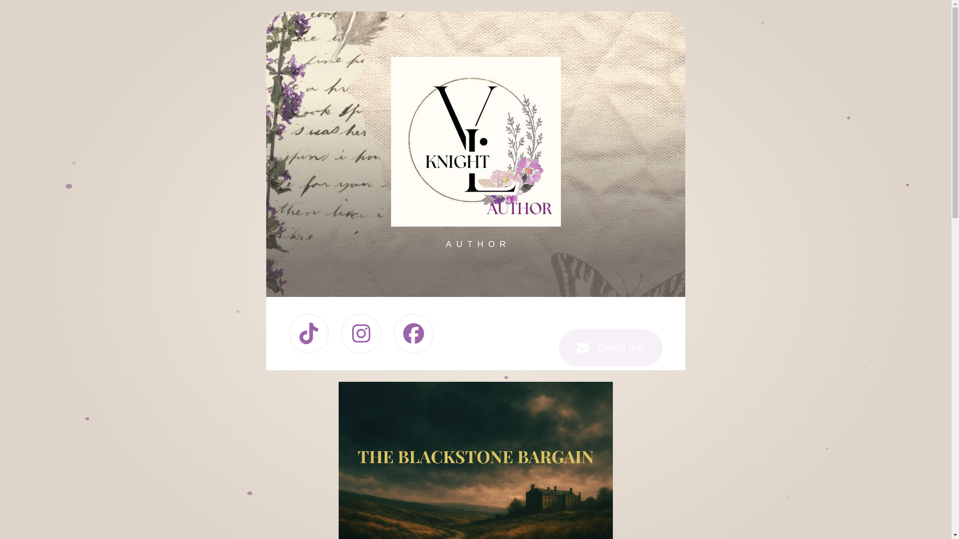 website screenshot of https://vlknightauthor.com/
