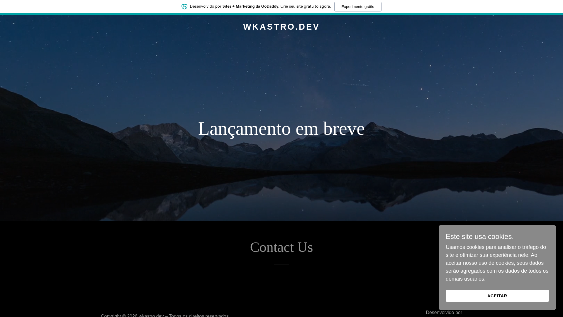 website screenshot of https://wkastro.dev/