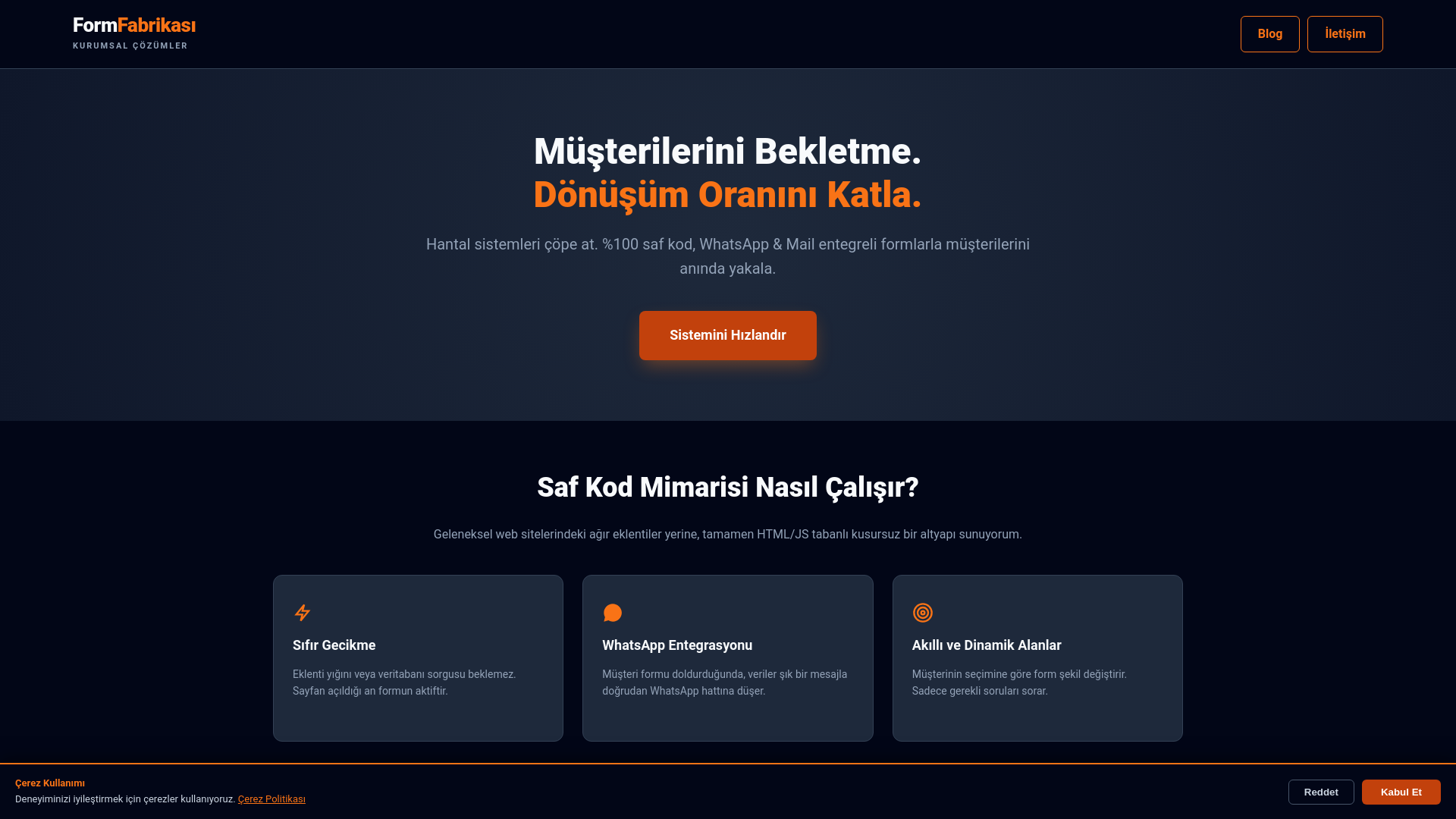 website screenshot of https://formfabrikasi.com/