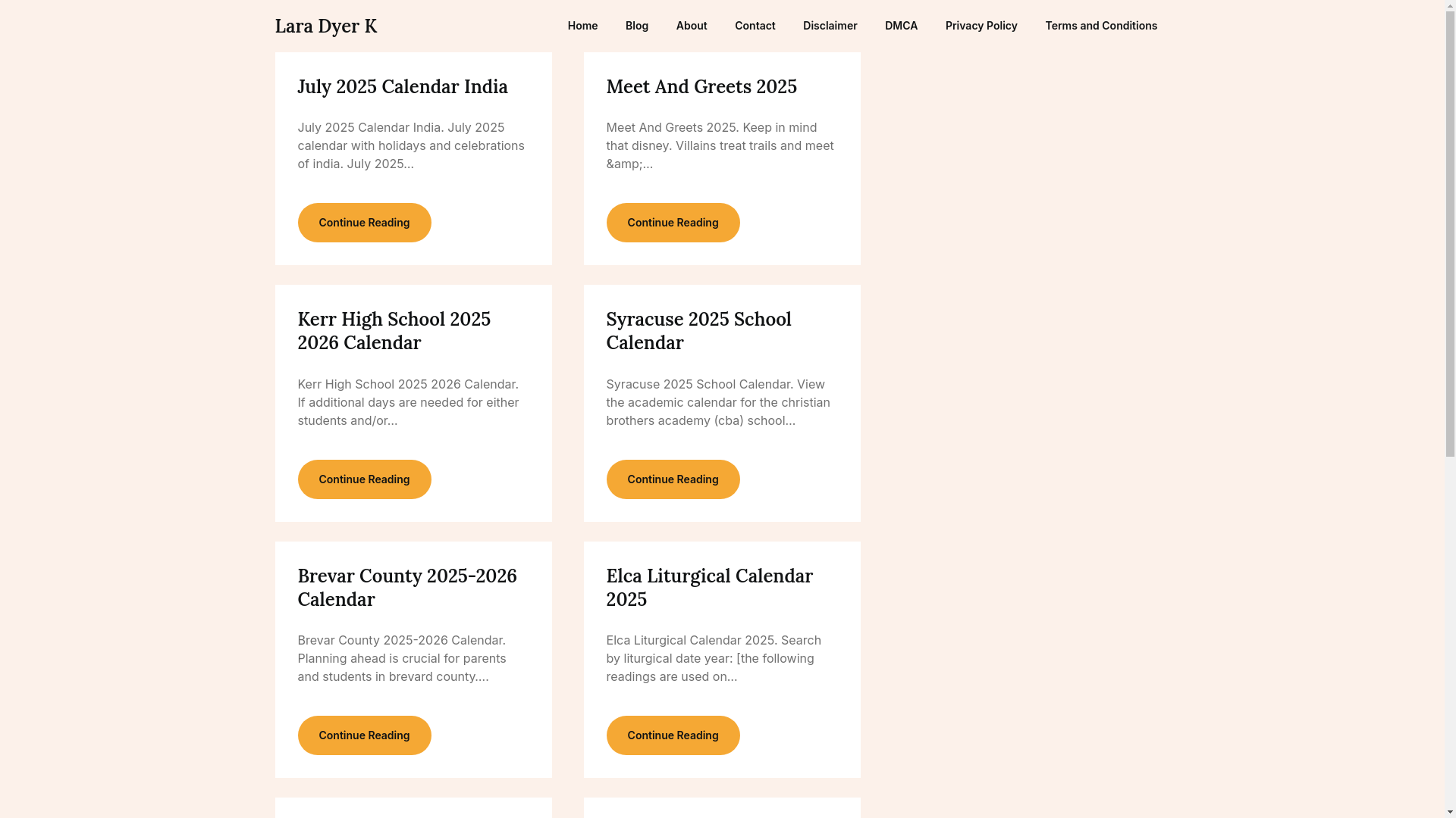 website screenshot of https://laradyerk.pages.dev/