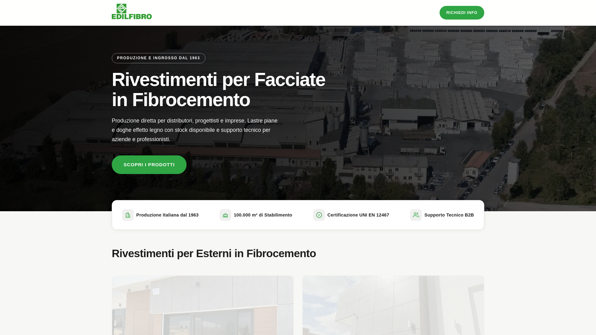 website screenshot of https://edilfib.pages.dev/