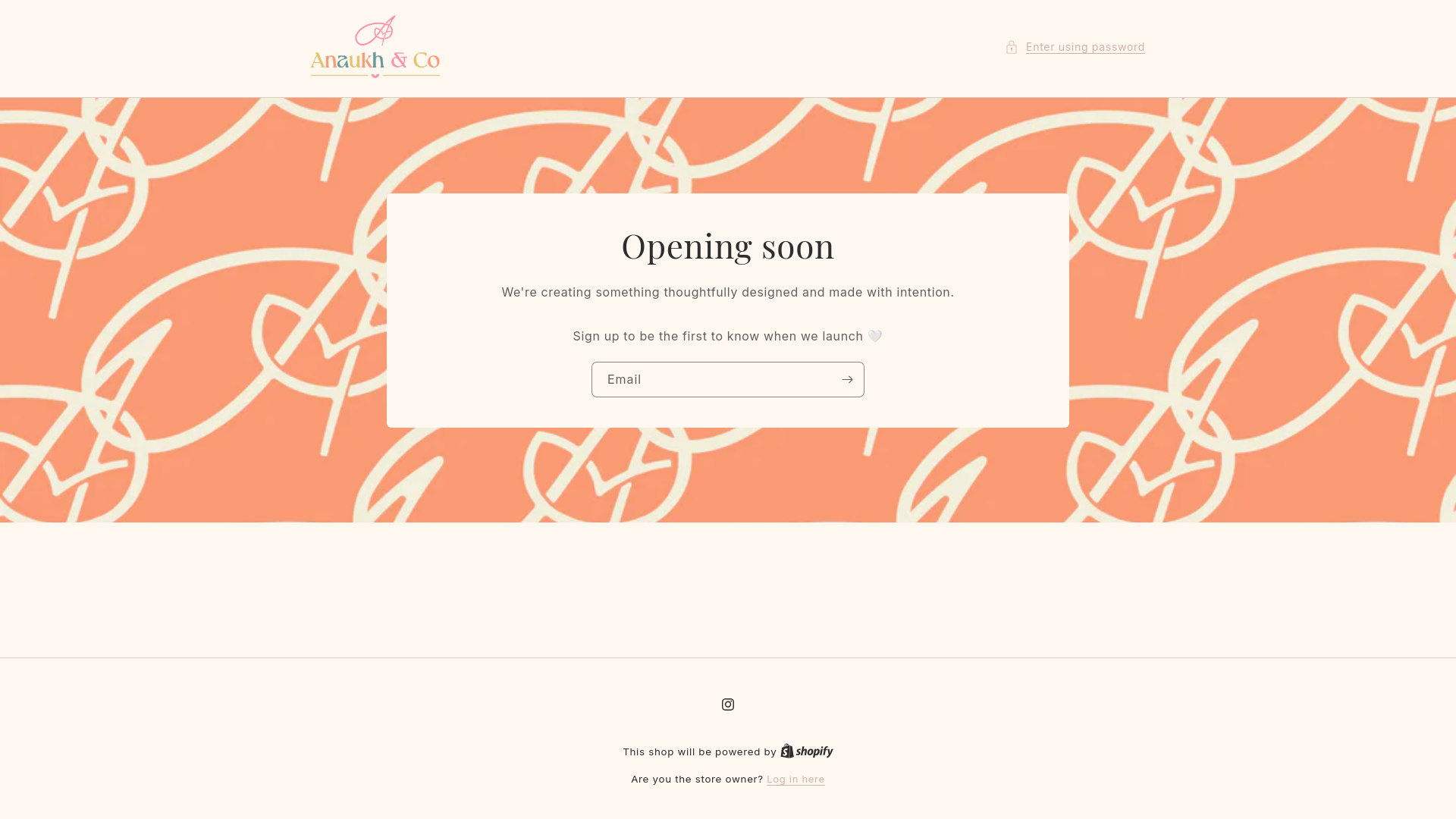 website screenshot of https://anaukhco.com/