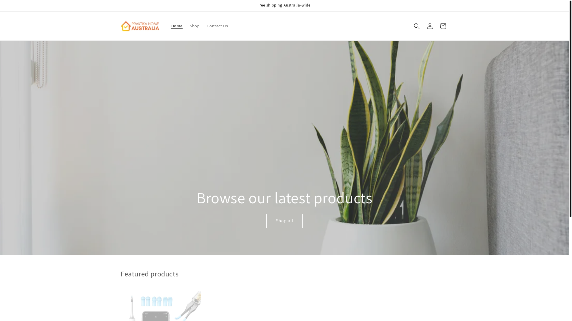 website screenshot of https://mypracticalhome-au.shop/