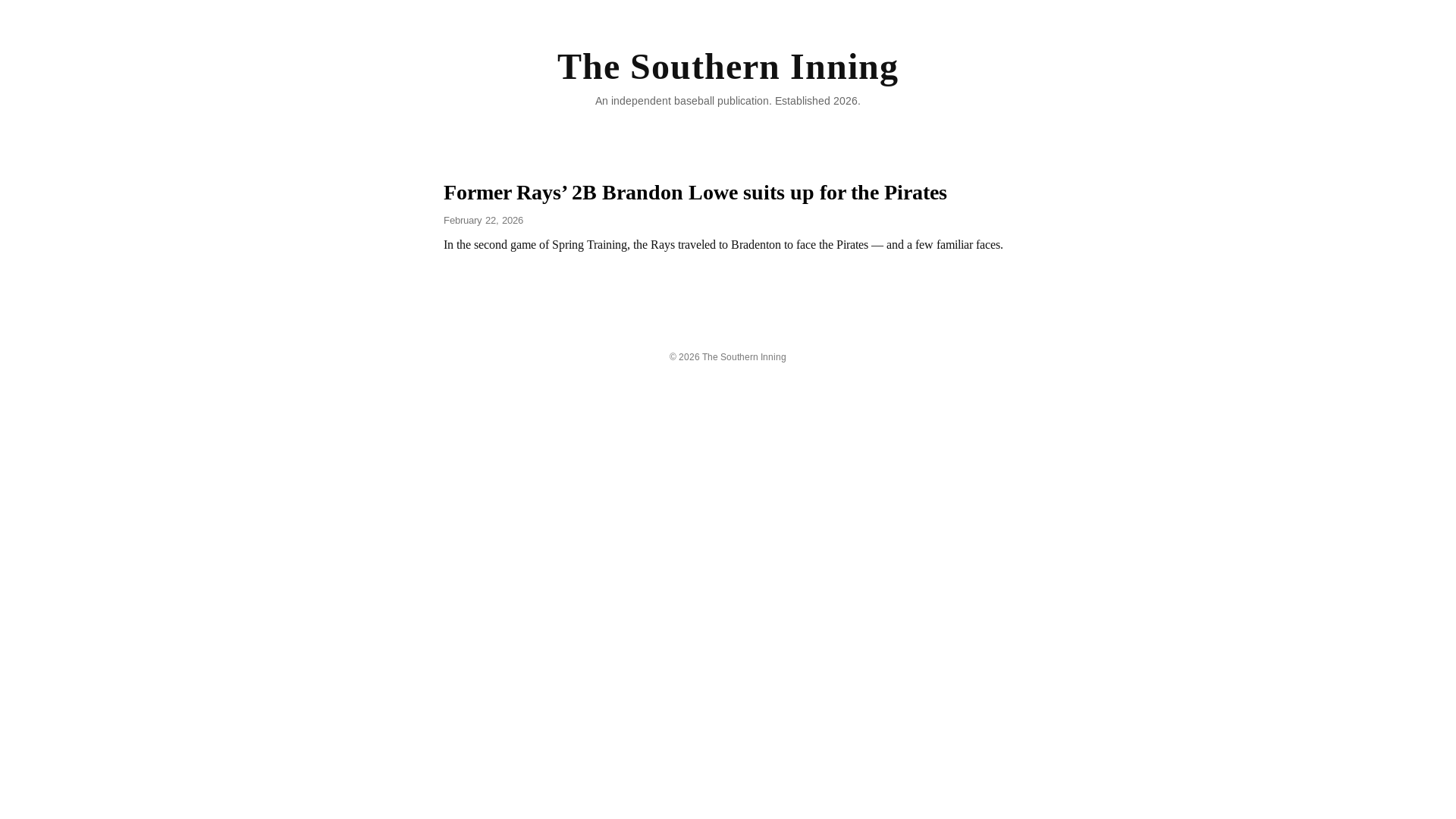 website screenshot of https://southern-inning.pages.dev/