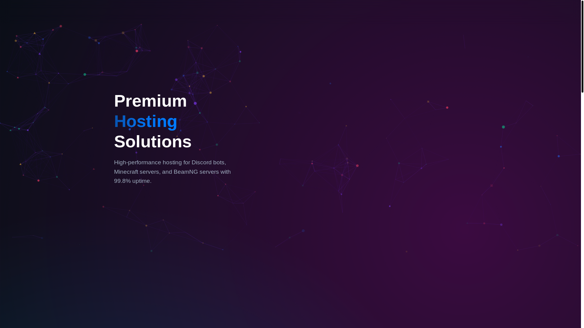 website screenshot of https://fluxhosting.xyz/