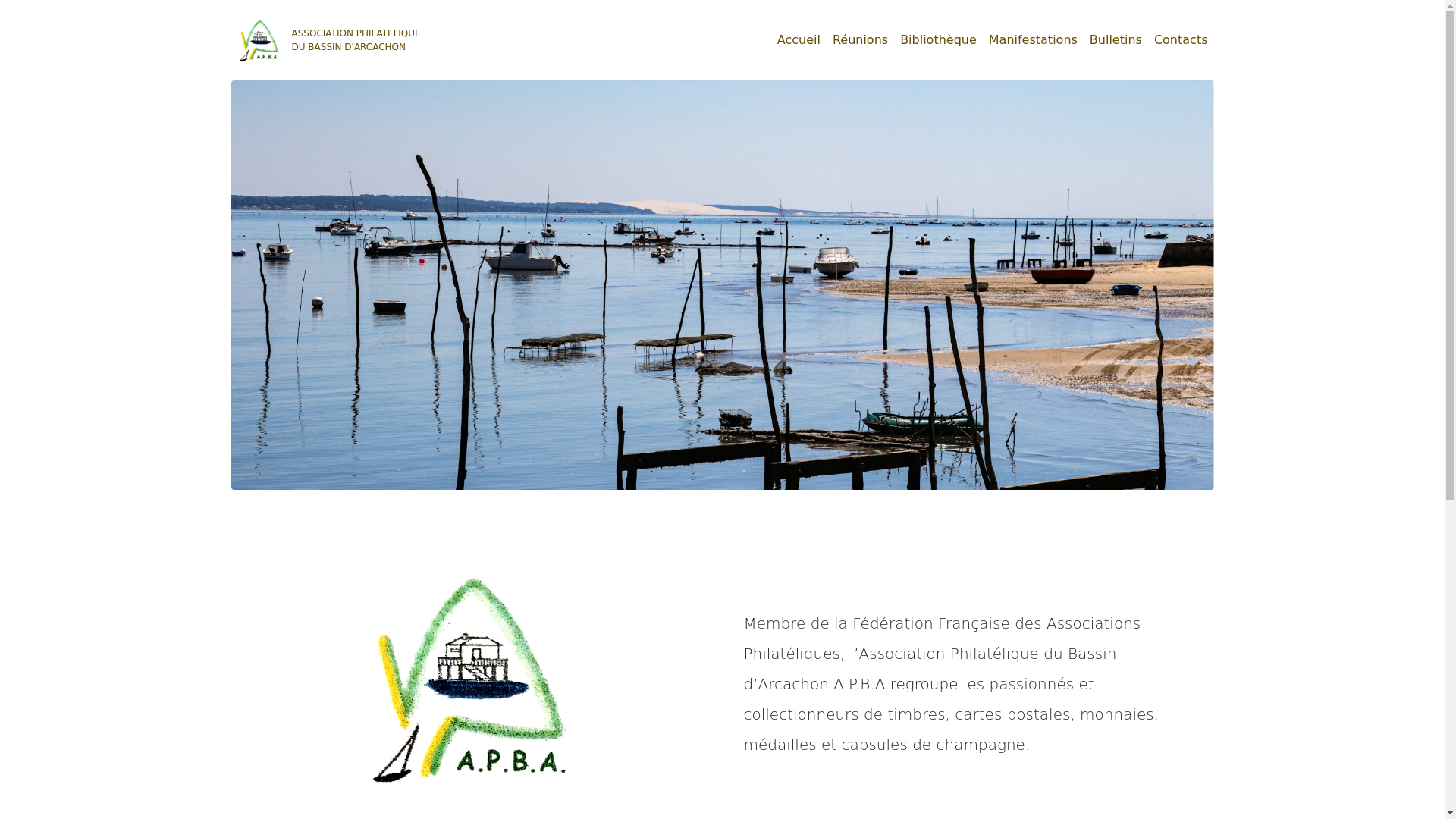 website screenshot of https://apbacollections.fr/