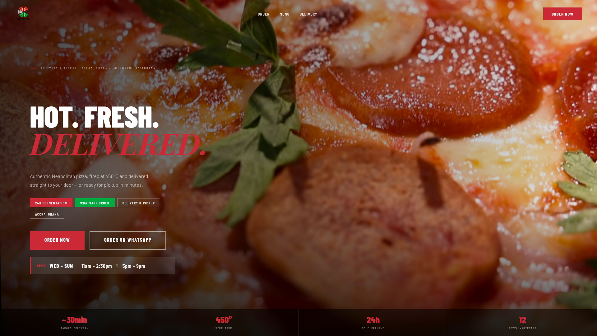 website screenshot of https://crustme-delivery.pages.dev/