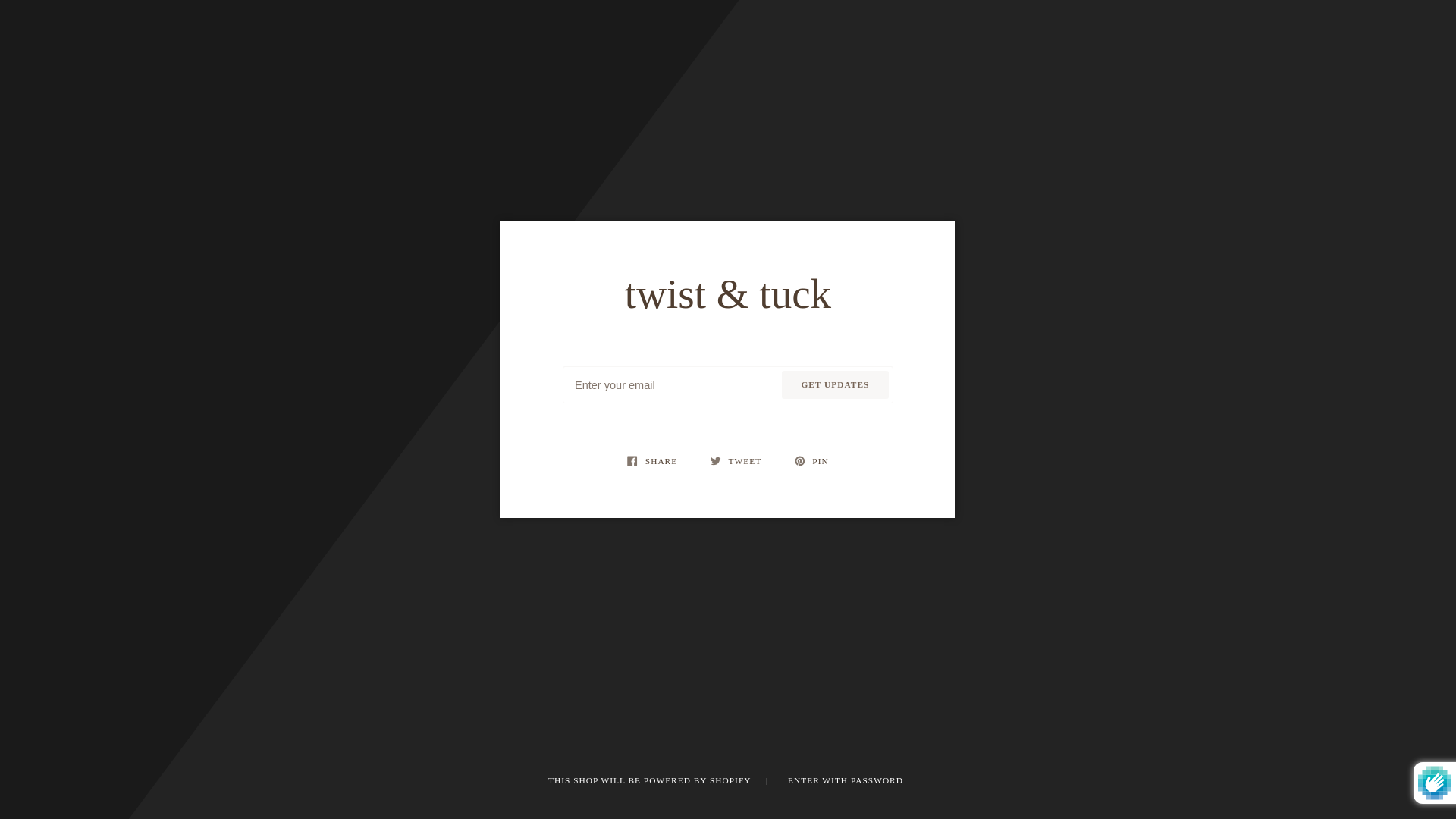 website screenshot of https://twisttuck.shop/