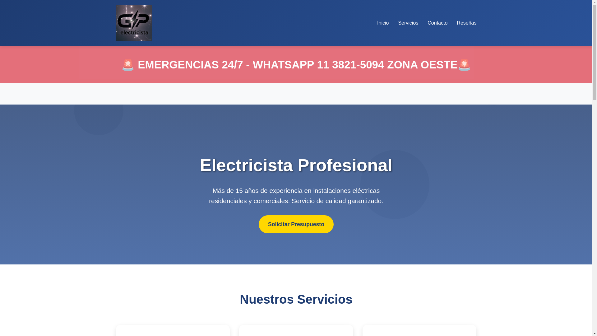 website screenshot of https://gpelectricista.pages.dev/