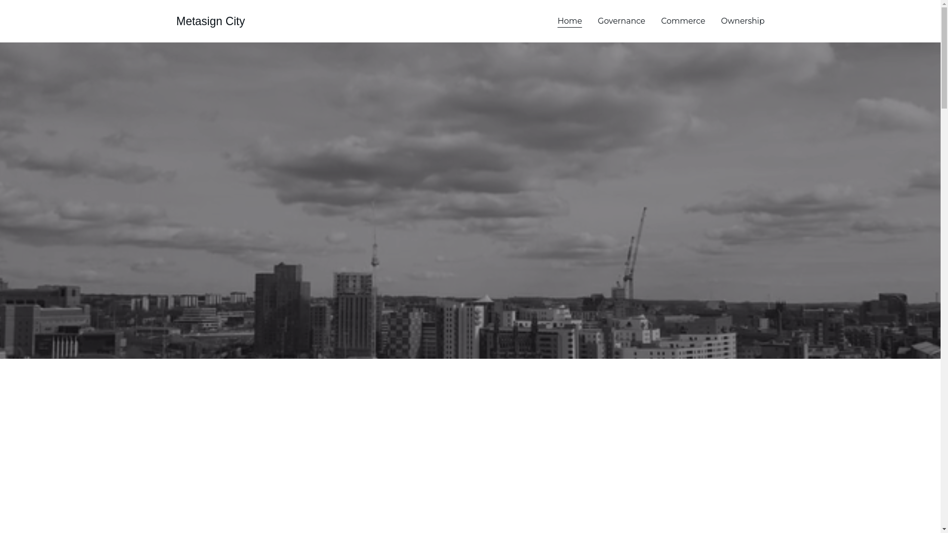 website screenshot of https://metasign.city/