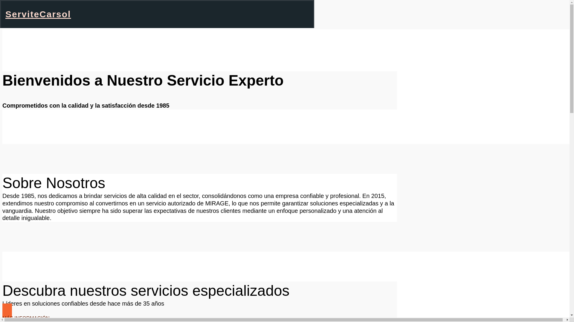 website screenshot of https://servitecarsol.com/