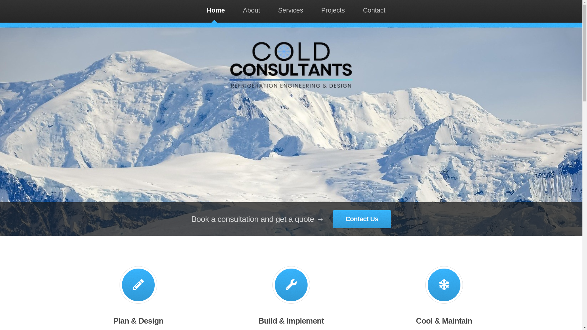 website screenshot of https://coldconsultants.pages.dev/