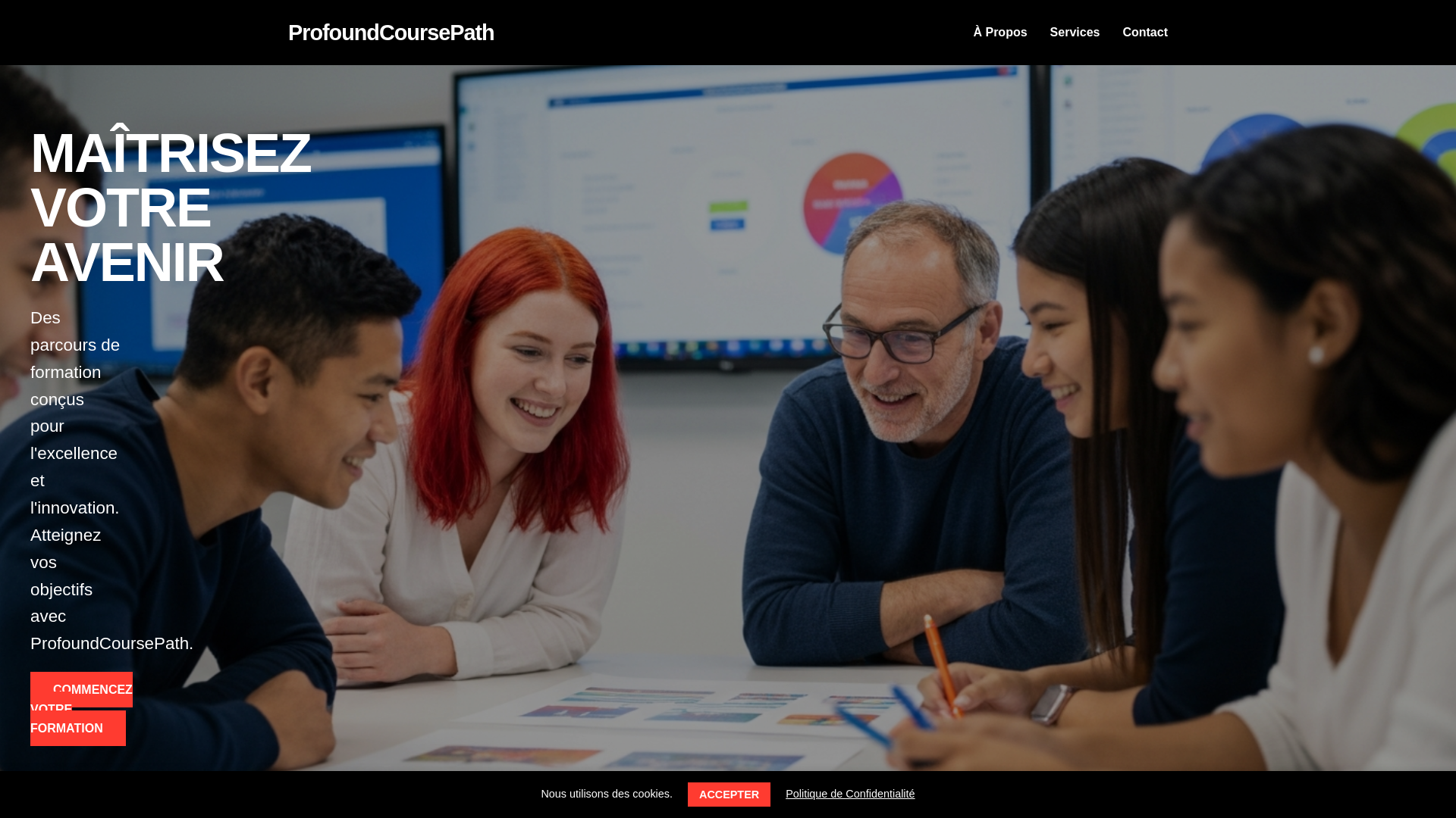 website screenshot of https://profoundcoursepath.cyou/