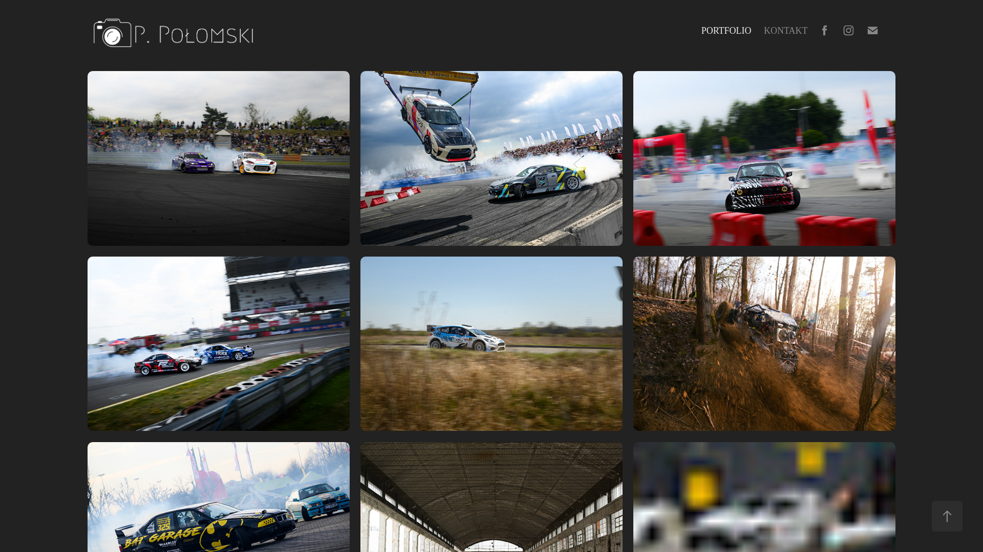 website screenshot of https://polomskifotografia.pl/