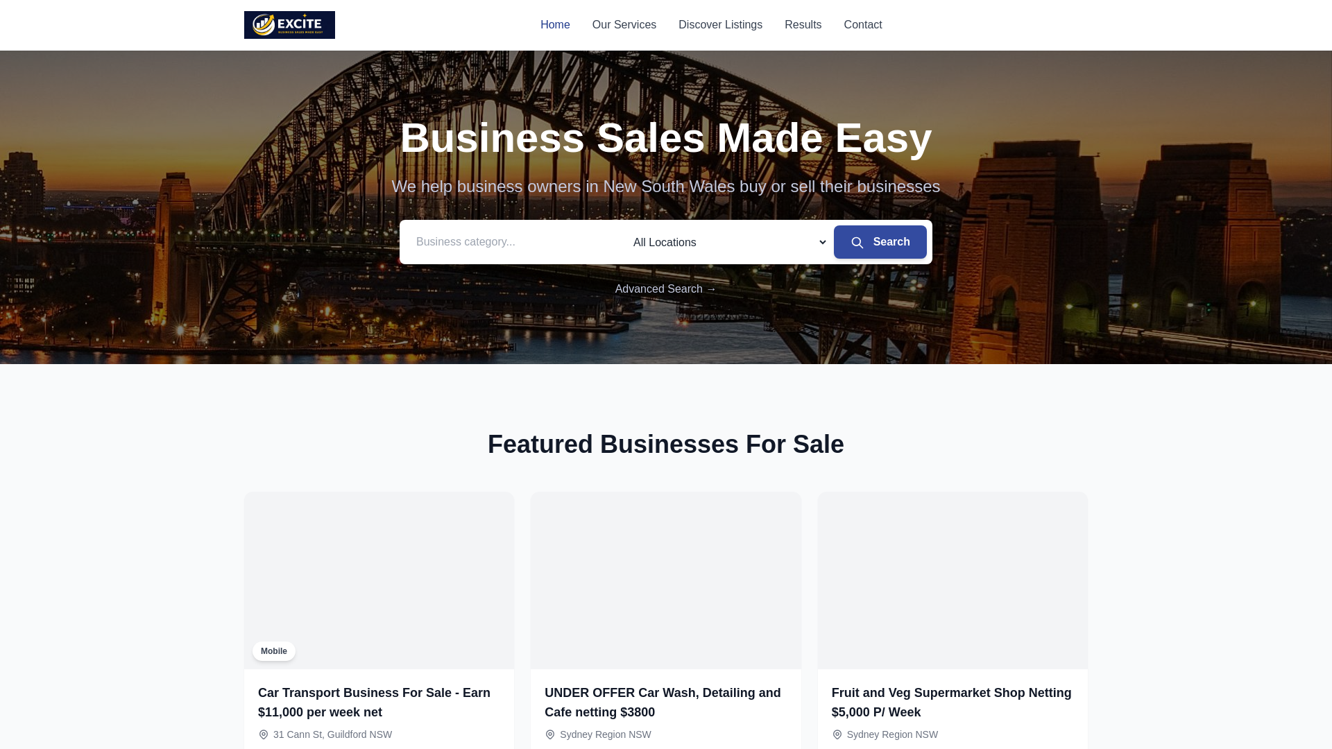 website screenshot of https://excitebusiness-worker.pages.dev/