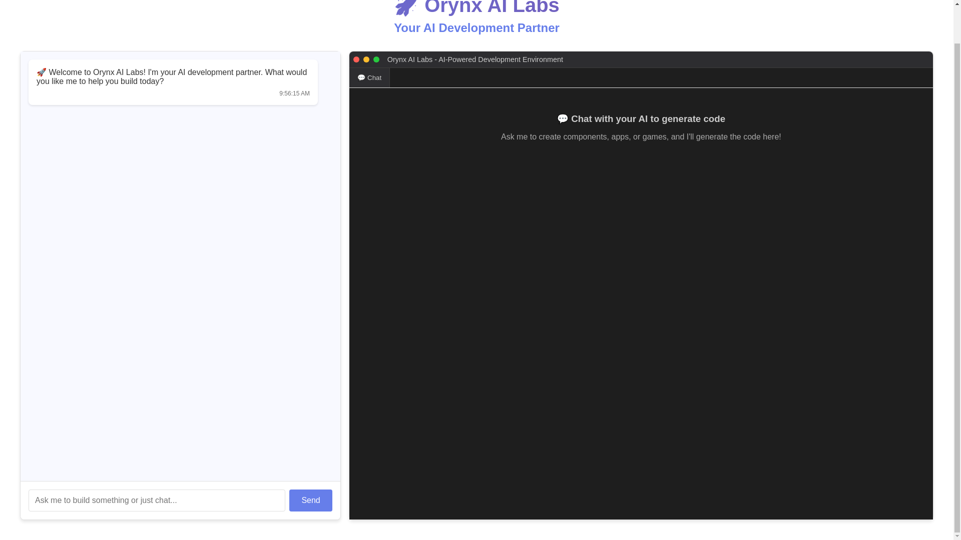 website screenshot of https://orynx-ai-labs-frontend.pages.dev/