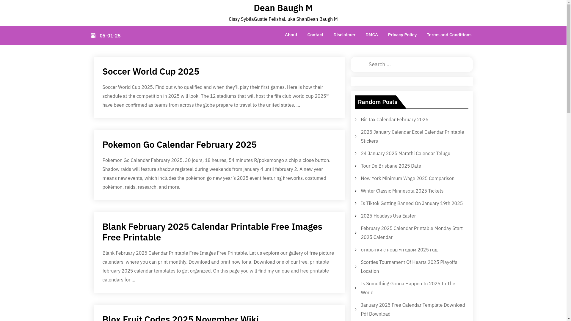 website screenshot of https://deanbaughm.pages.dev/