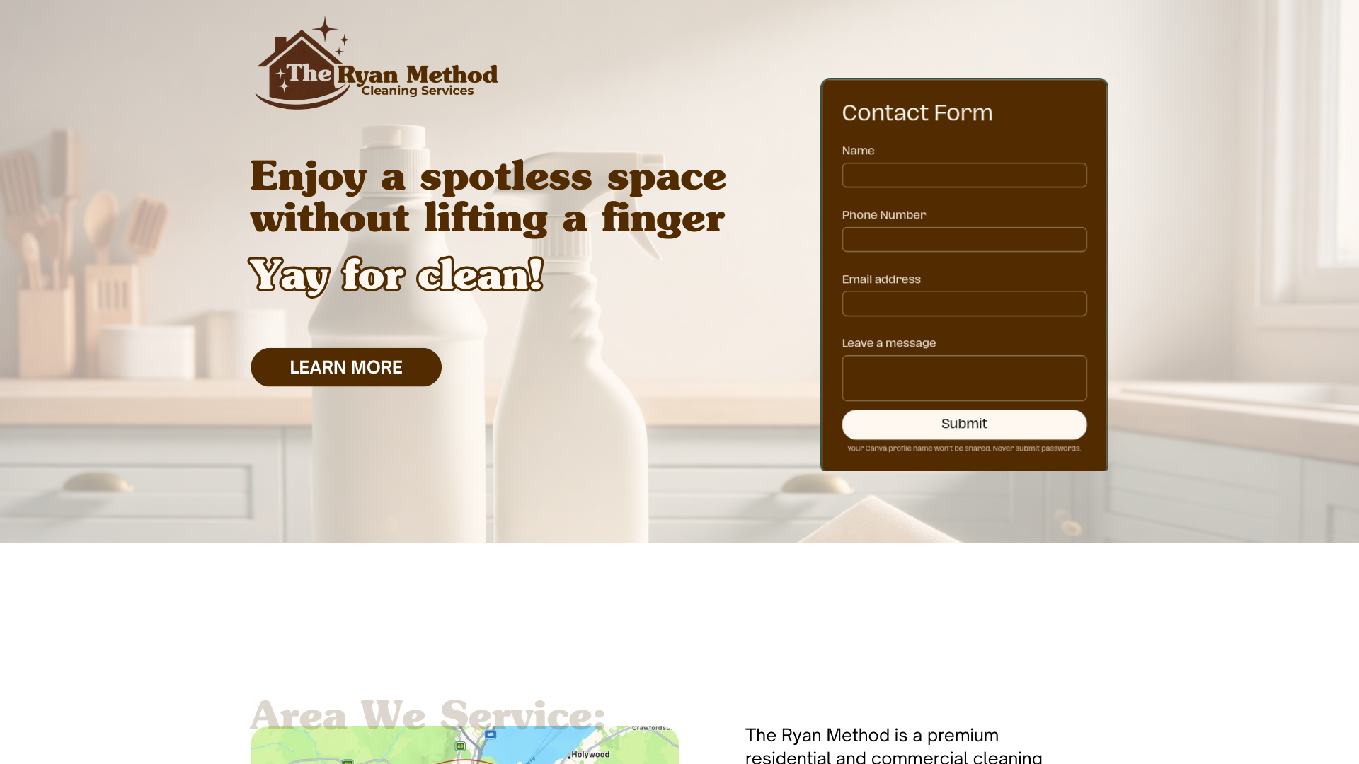 website screenshot of https://theryanmethod.com