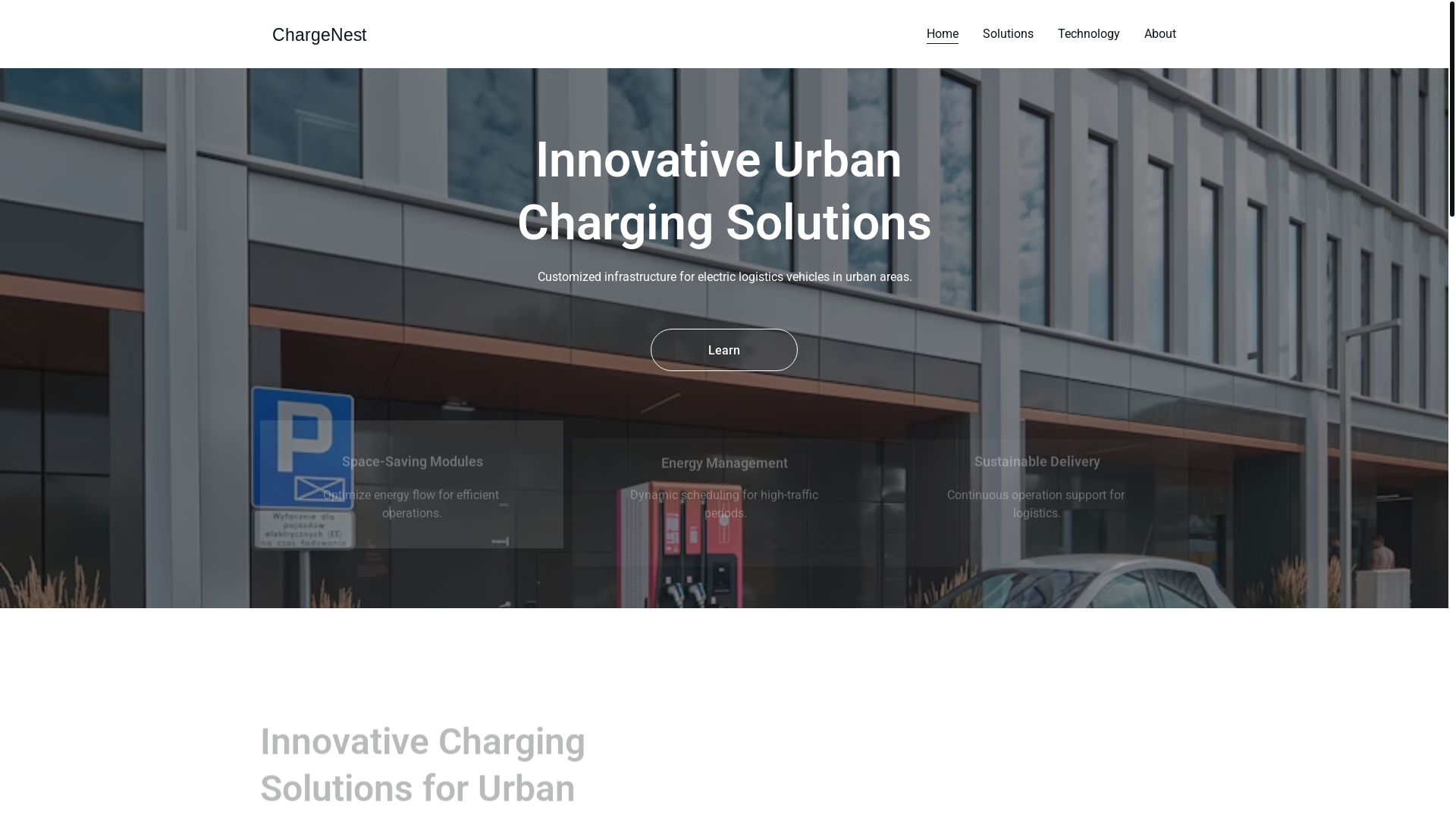 website screenshot of https://chargenest.click/