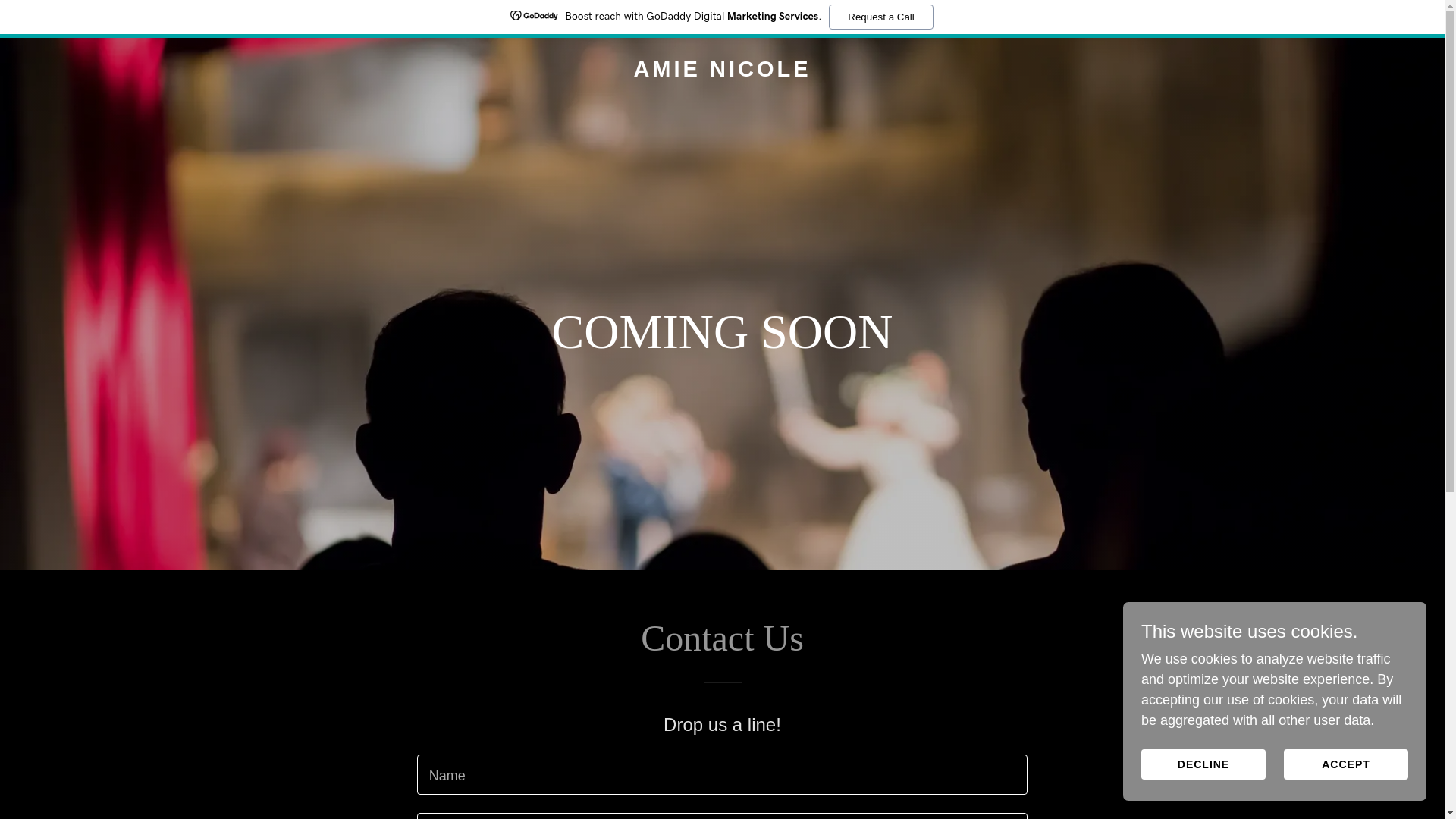 website screenshot of https://amienicole.co.uk/