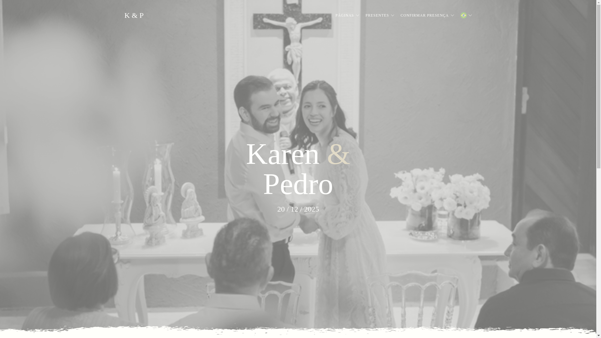 website screenshot of https://pedrokaren.com.br/